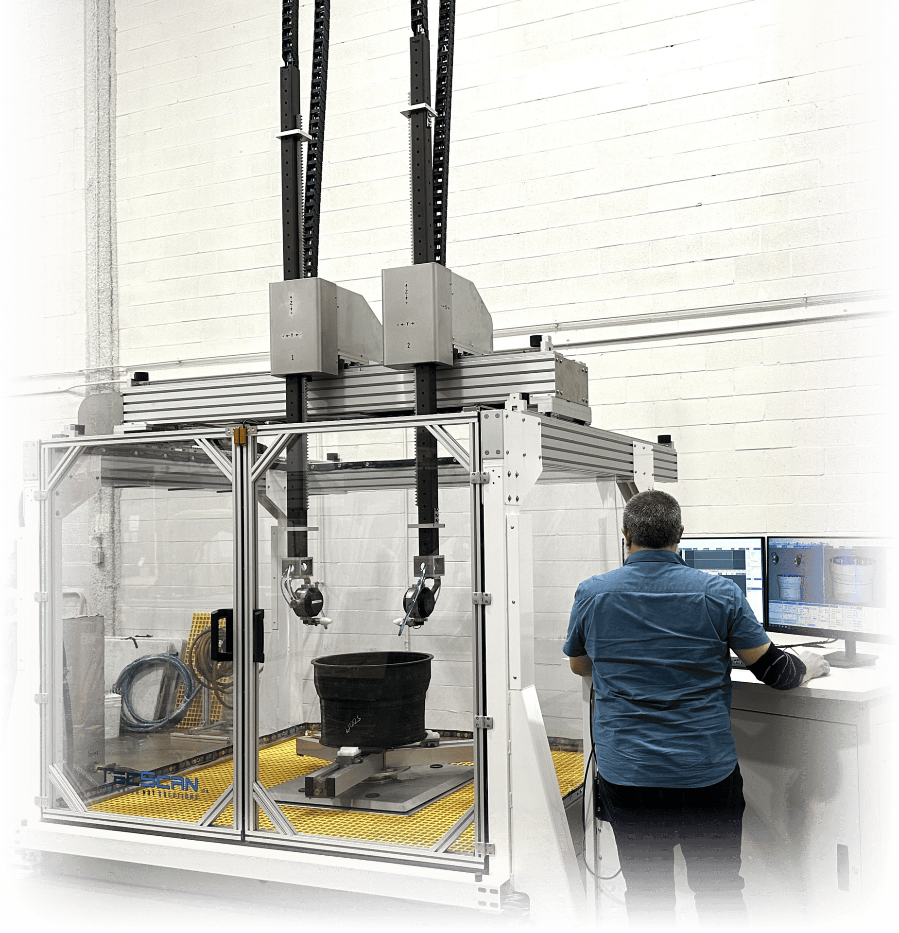 Gantry system with 3D and contour following scanning capabilities