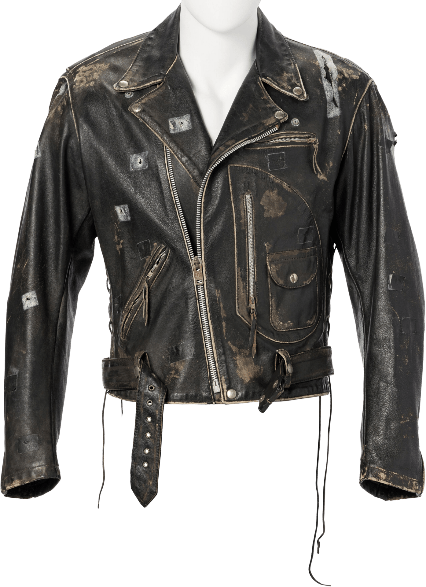 Leather jacket, Neck, Sleeve, Collar