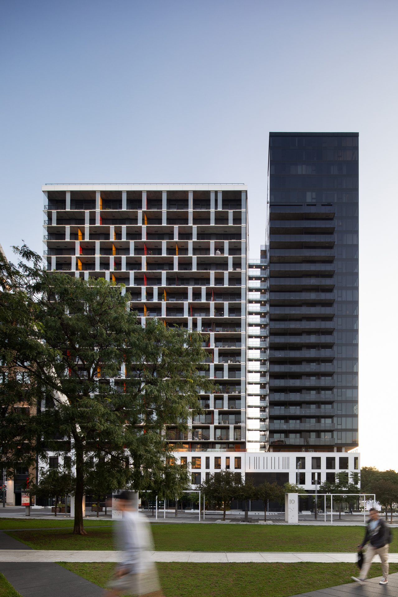 Tower block, Urban design, Sky, Building, Plant, Skyscraper, Tree, Condominium, Neighbourhood