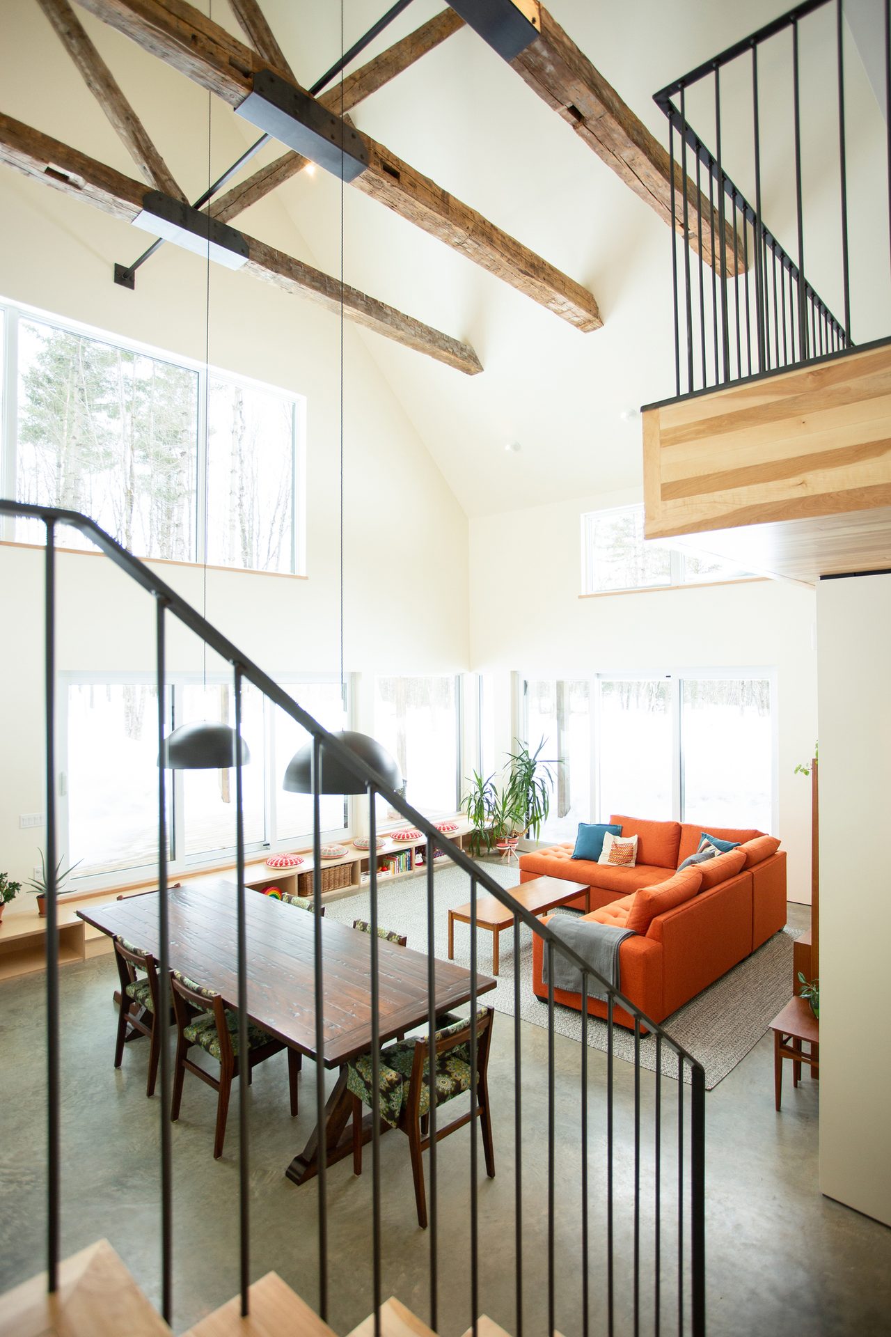 Interior design, Living room, Property, Window, Plant, Fixture, Couch, Wood, Building, Architecture