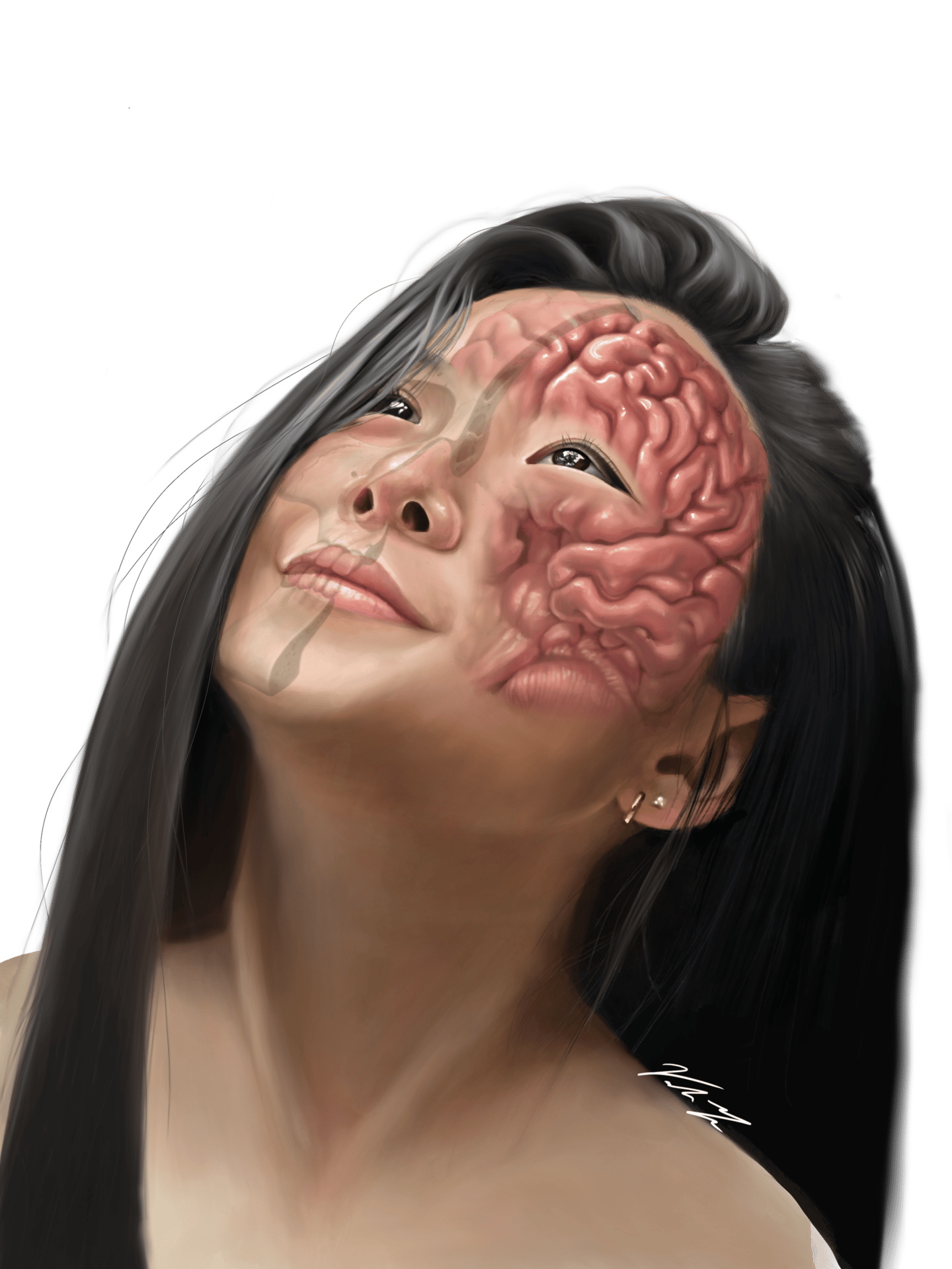 Human body, Lip, Eye, Eyelash, Jaw, Neck