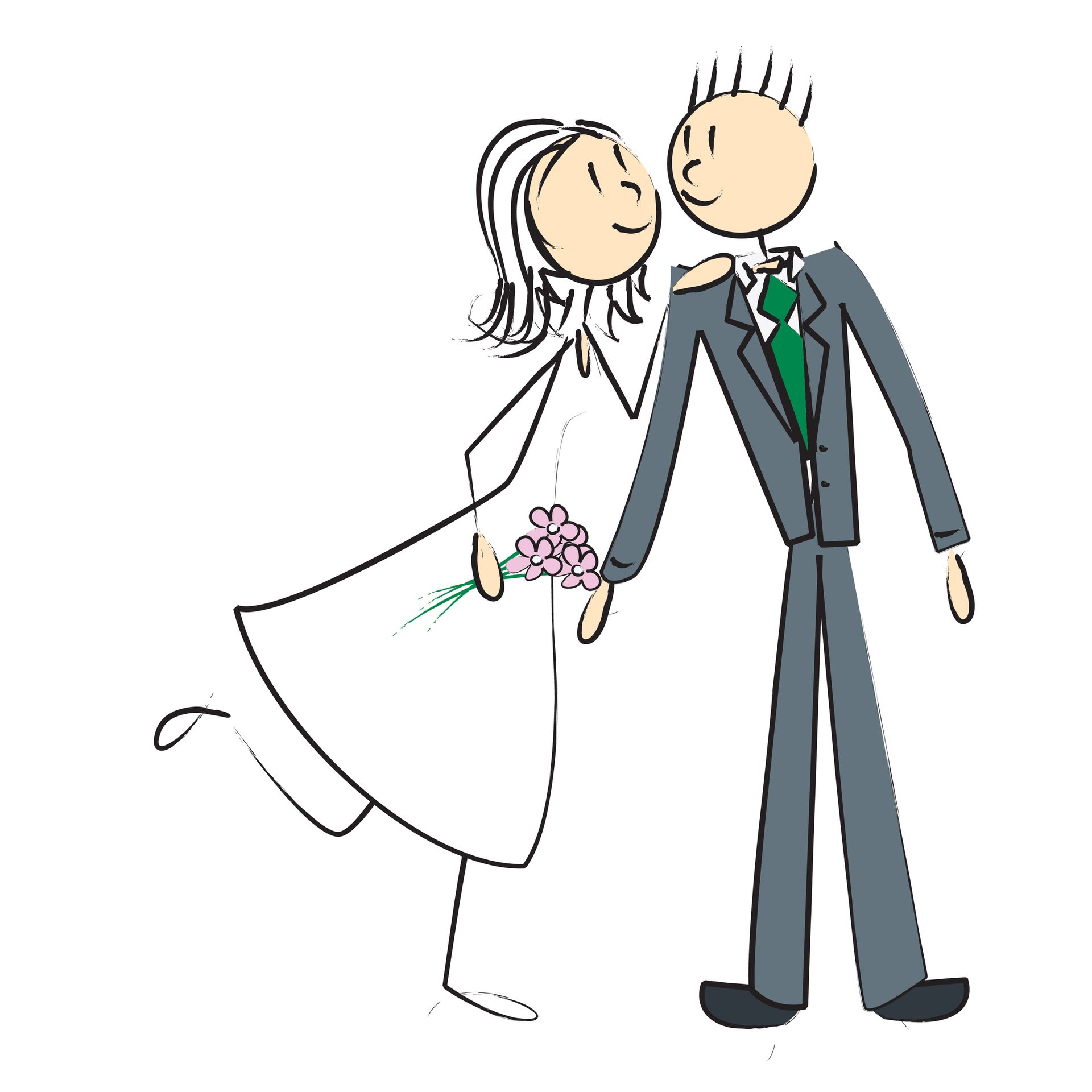 Line art, Happiness, White, Gesture, Cartoon, Love