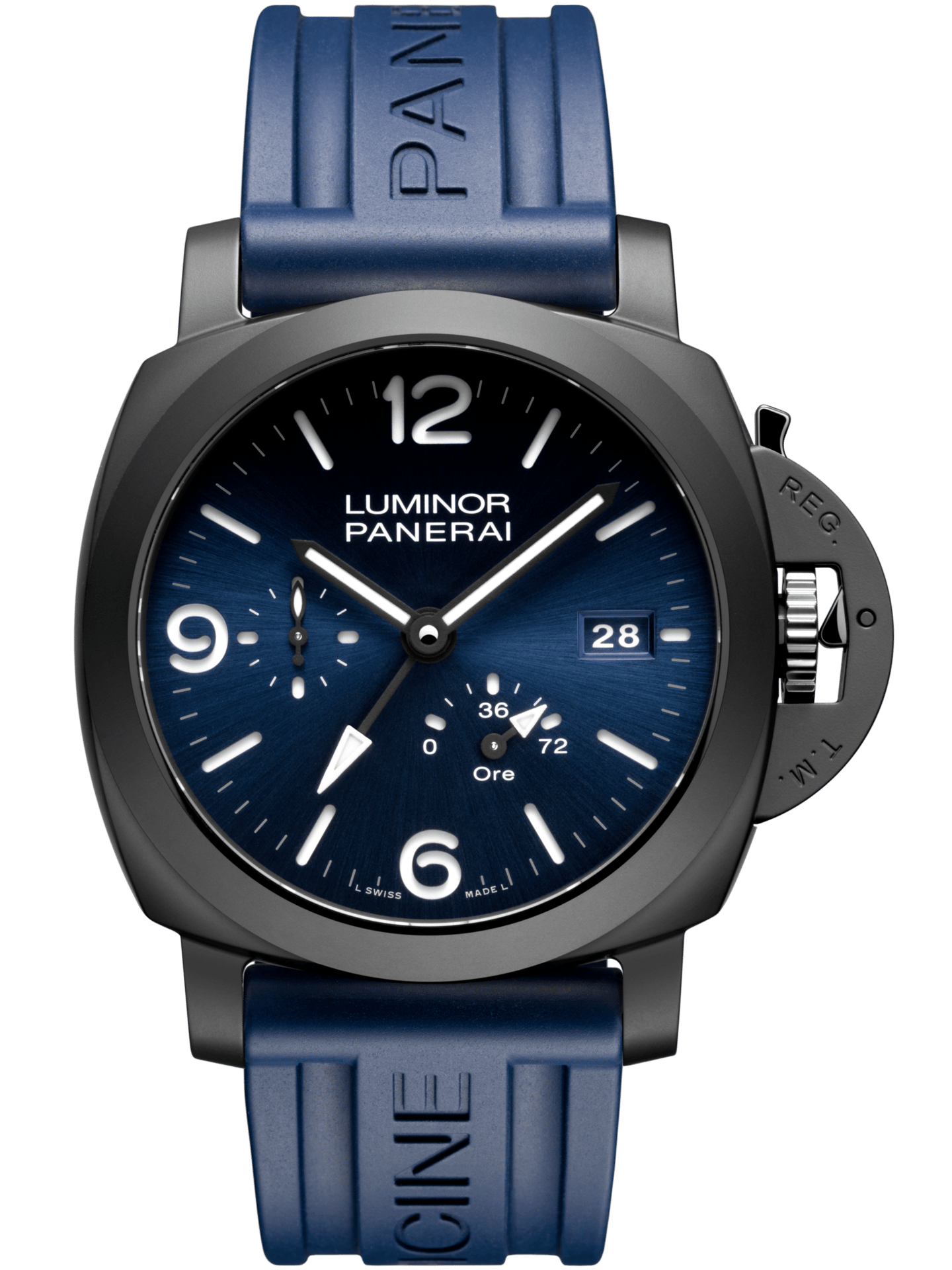 Analog watch, Blue, Silver, Strap, Gadget