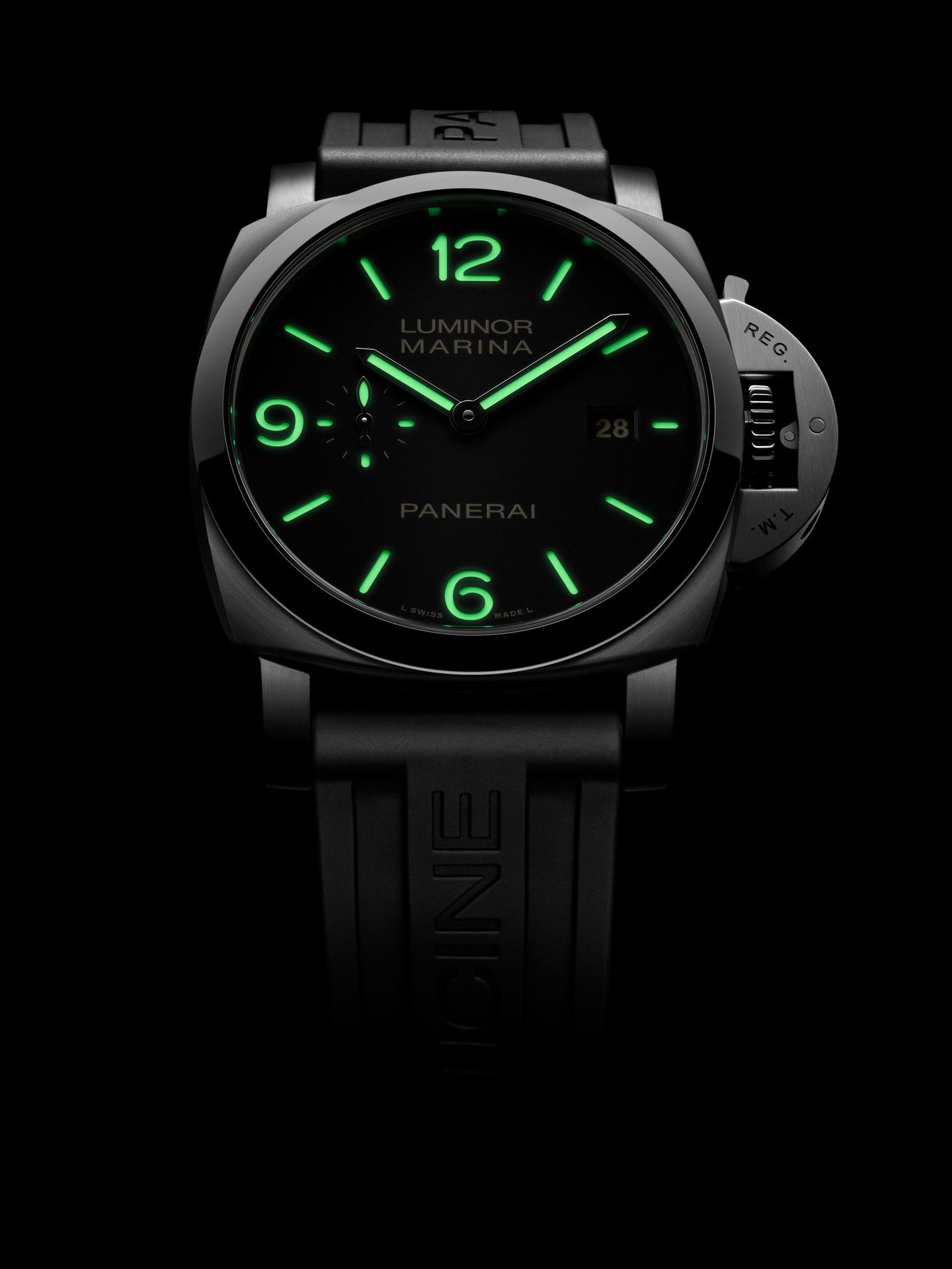 Analog watch, Carbon fibers, Clock, Black, Silver