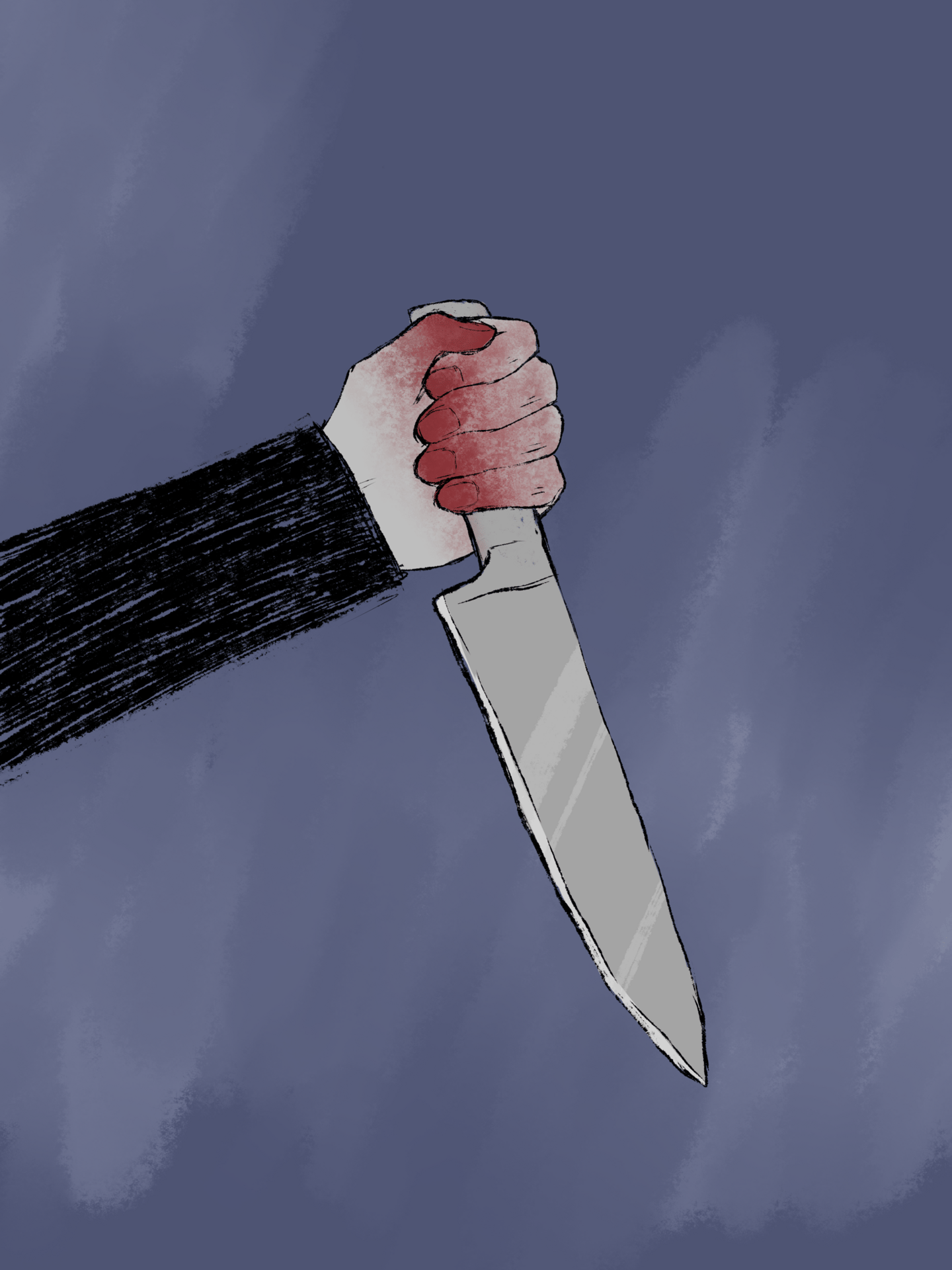 Hunting knife, Kitchen utensil, Gesture, Cloud