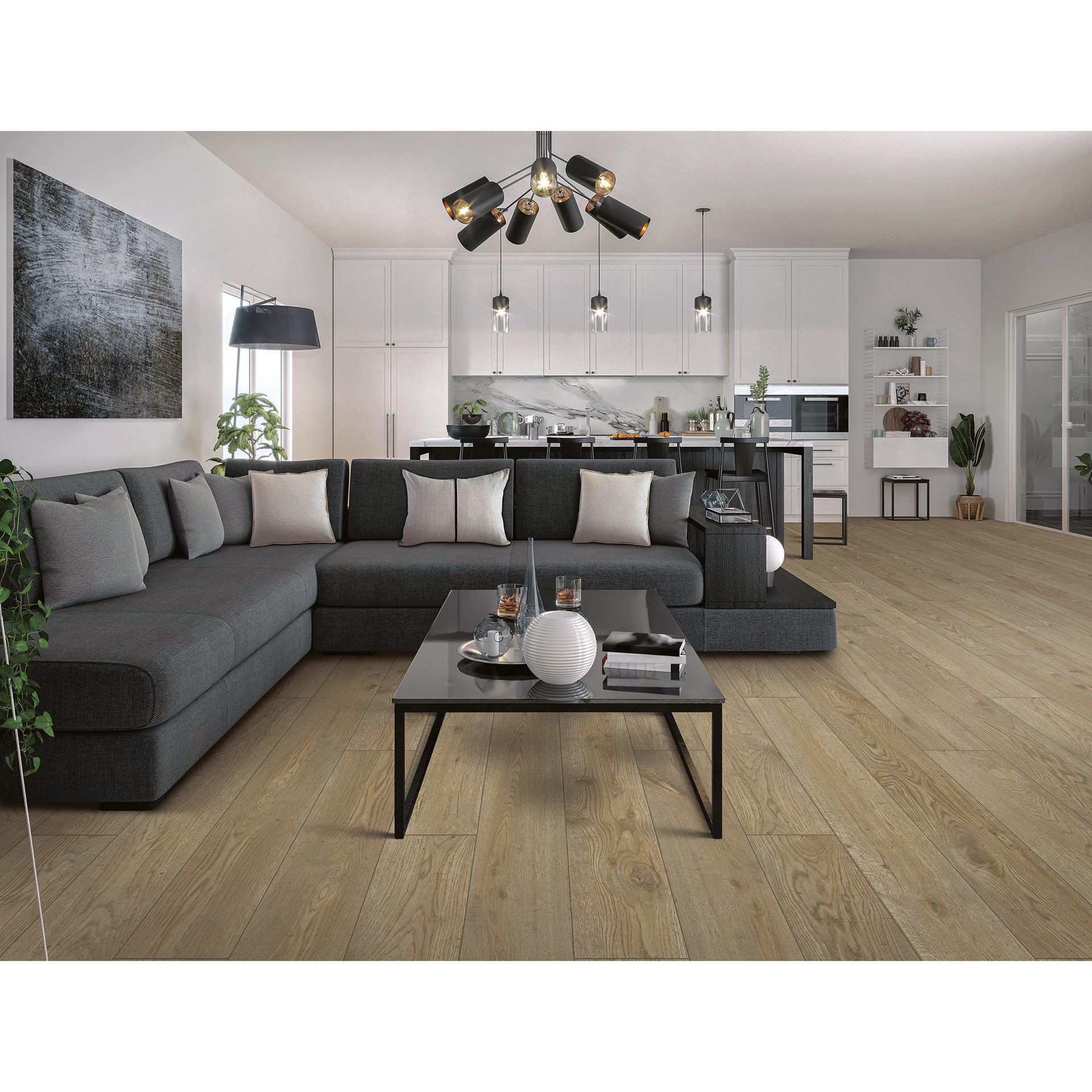 Interior design, Furniture, Table, Couch, Product, Plant, Lighting, Flooring, Floor, Grey