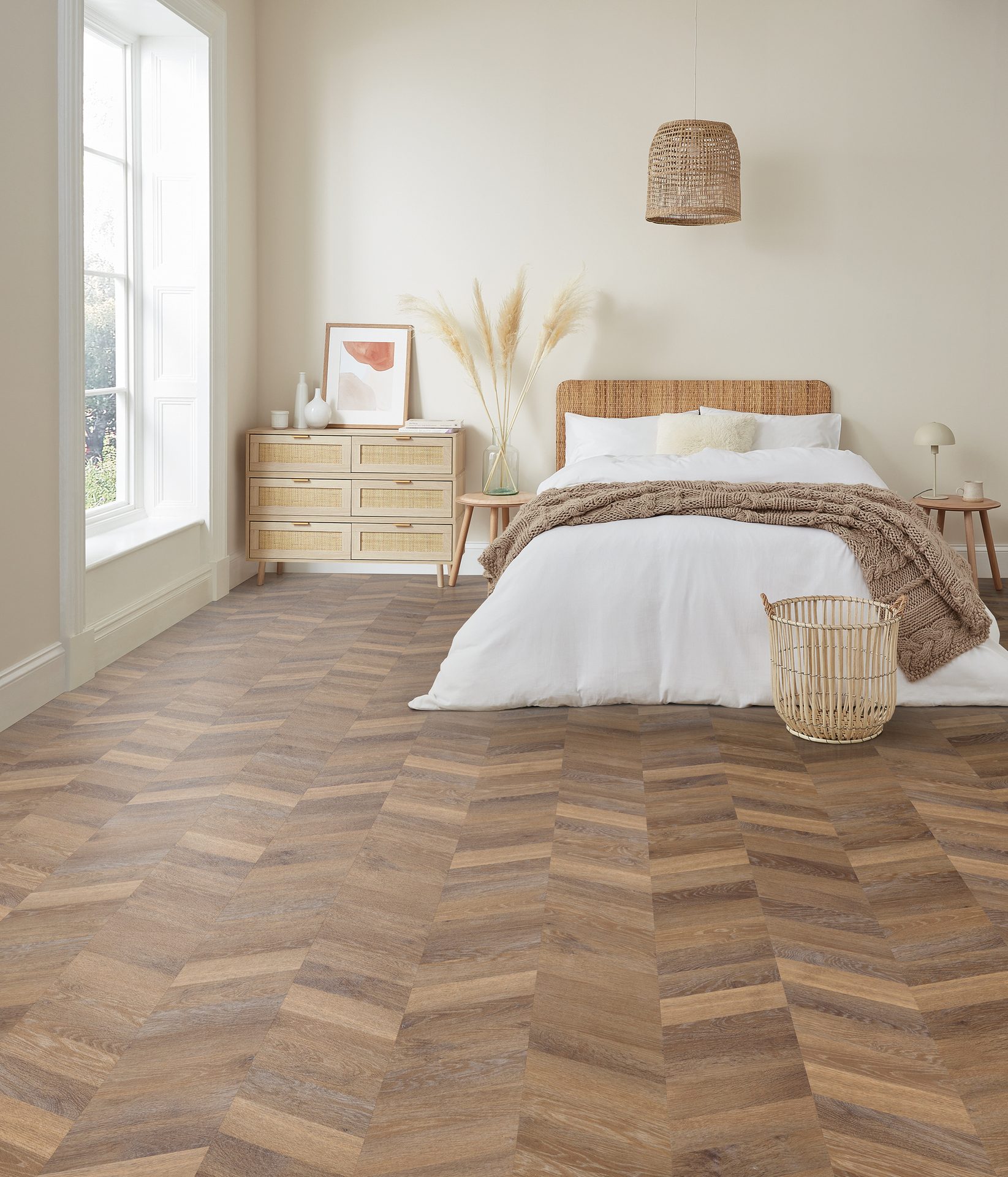 Interior design, Bed frame, Furniture, Window, Building, Comfort, Wood, Flooring, House, Shade