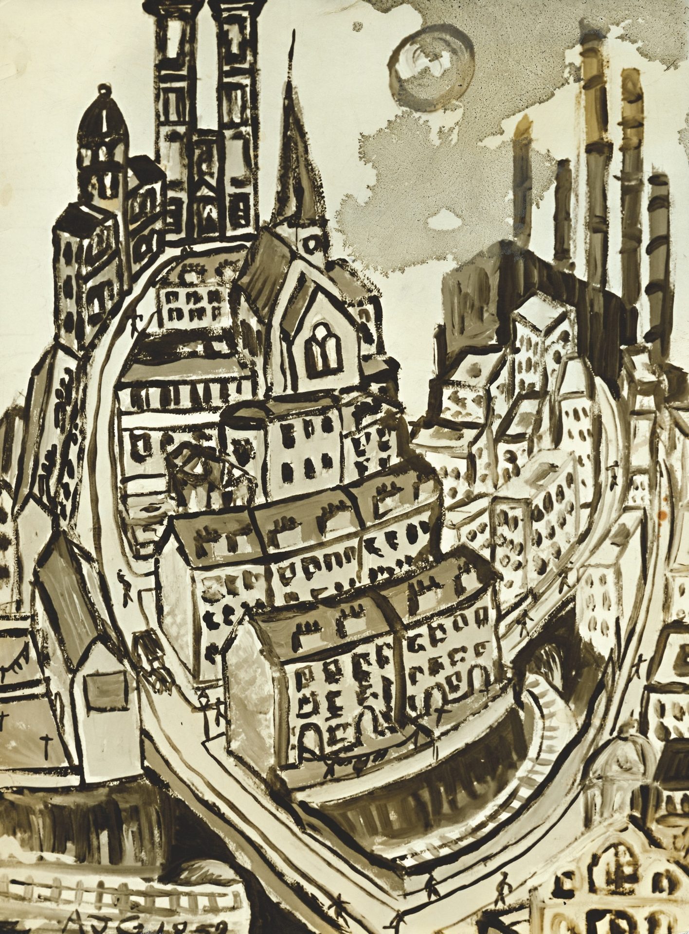 Urban design, Building, Font, Art, World