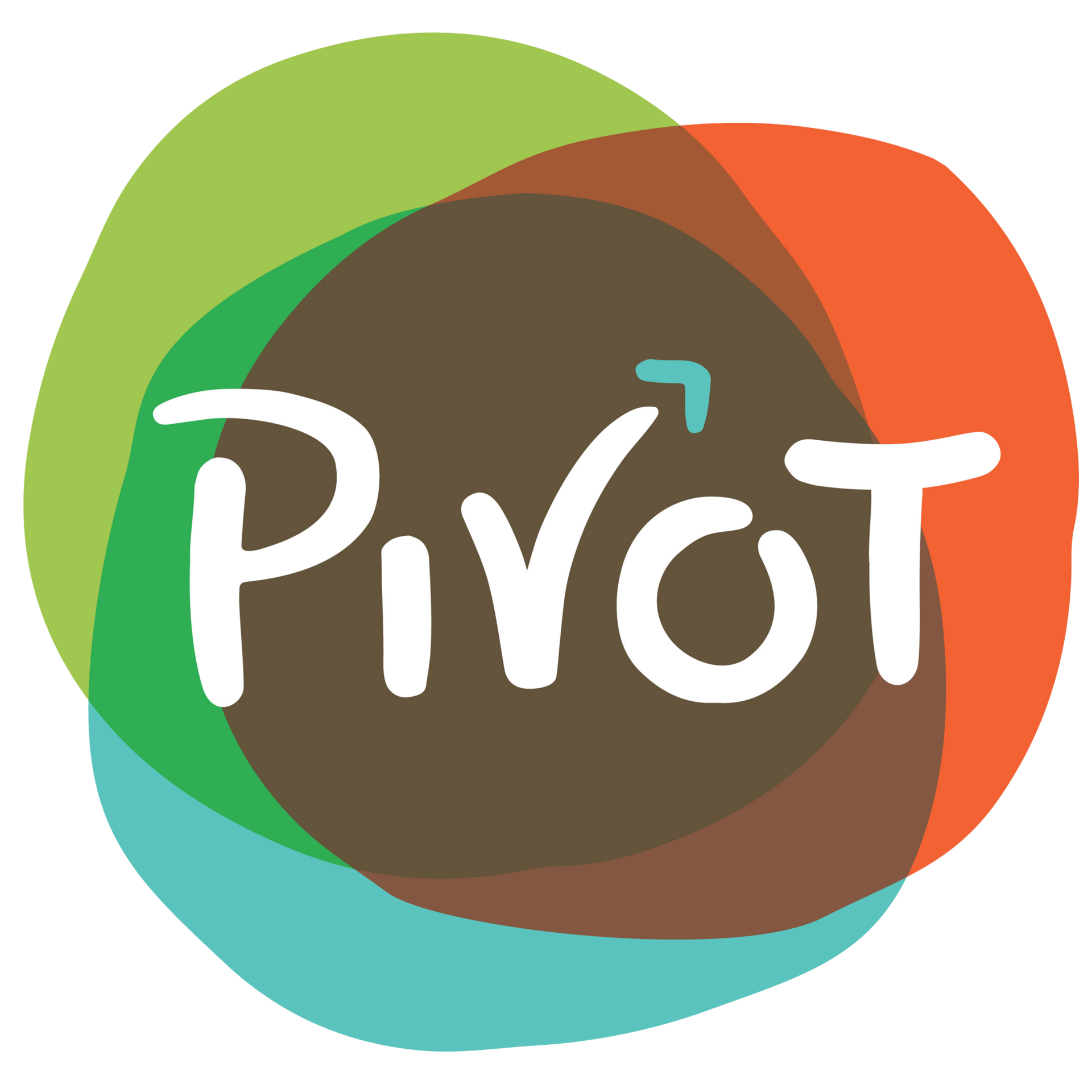 Stylized PivoT logo with white text, a turquoise checkmark over the 'i', and colorful overlapping shapes.