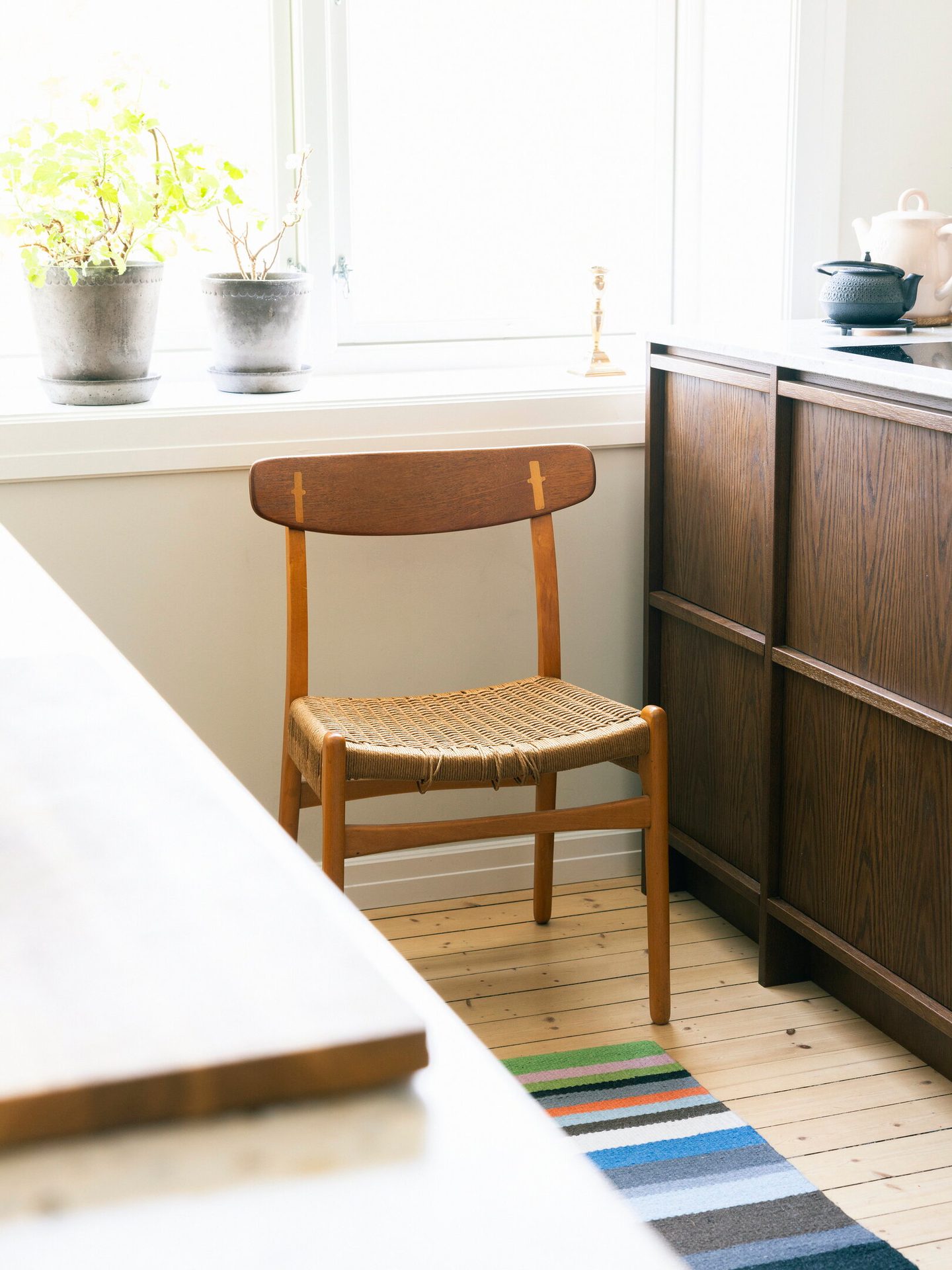 Interior design, Furniture, Table, Plant, Wood, Window, Chair, Building, Flooring, Floor
