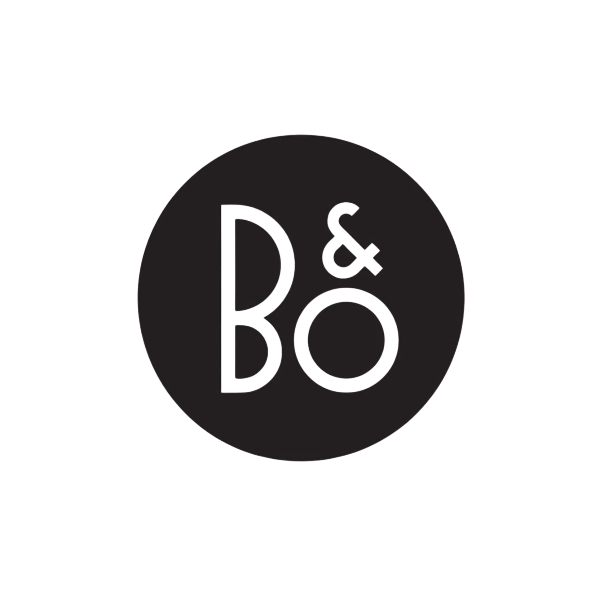 B&O logo in a black circle on a green background.