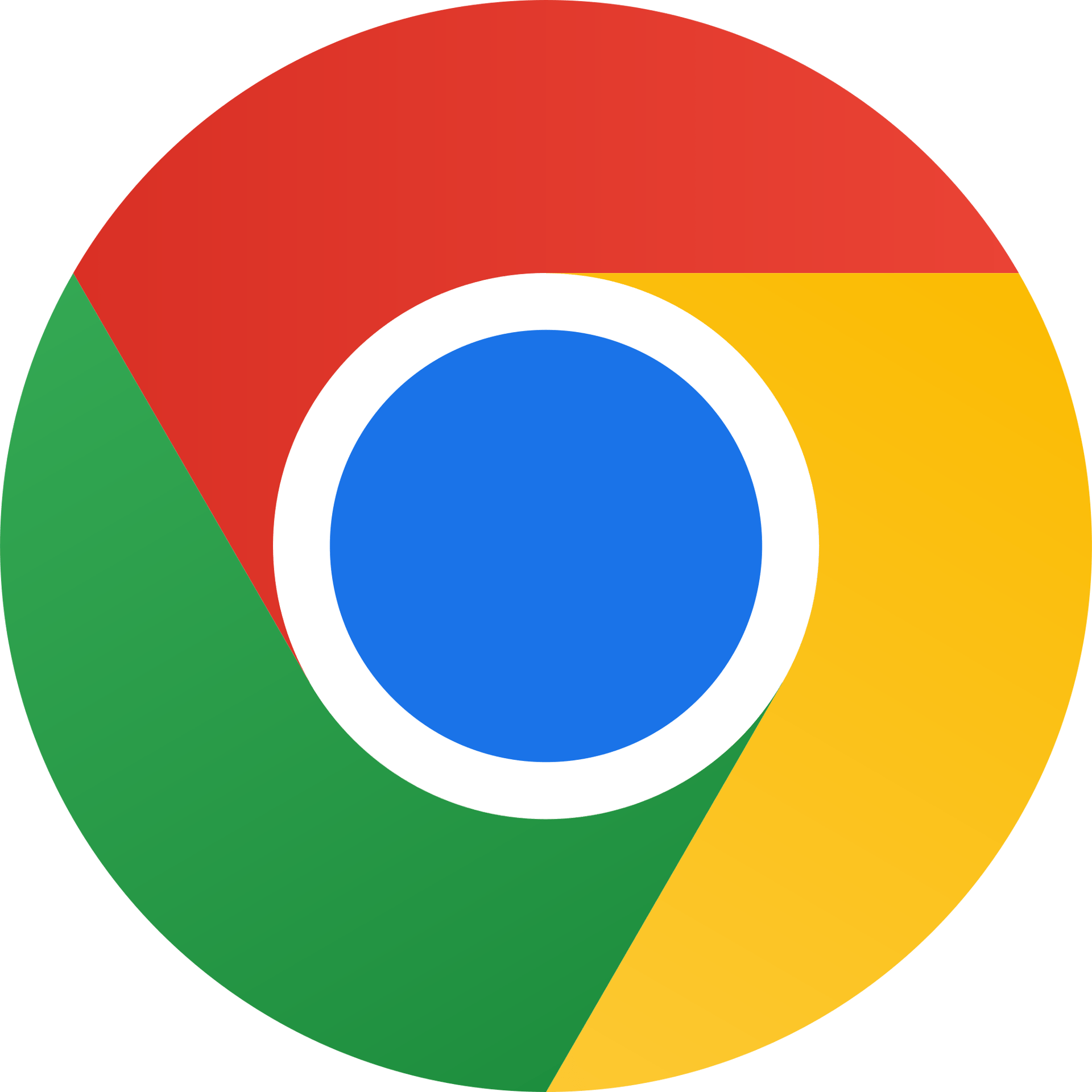Google Chrome logo: a red, yellow, and green circle with a white ring and blue center.