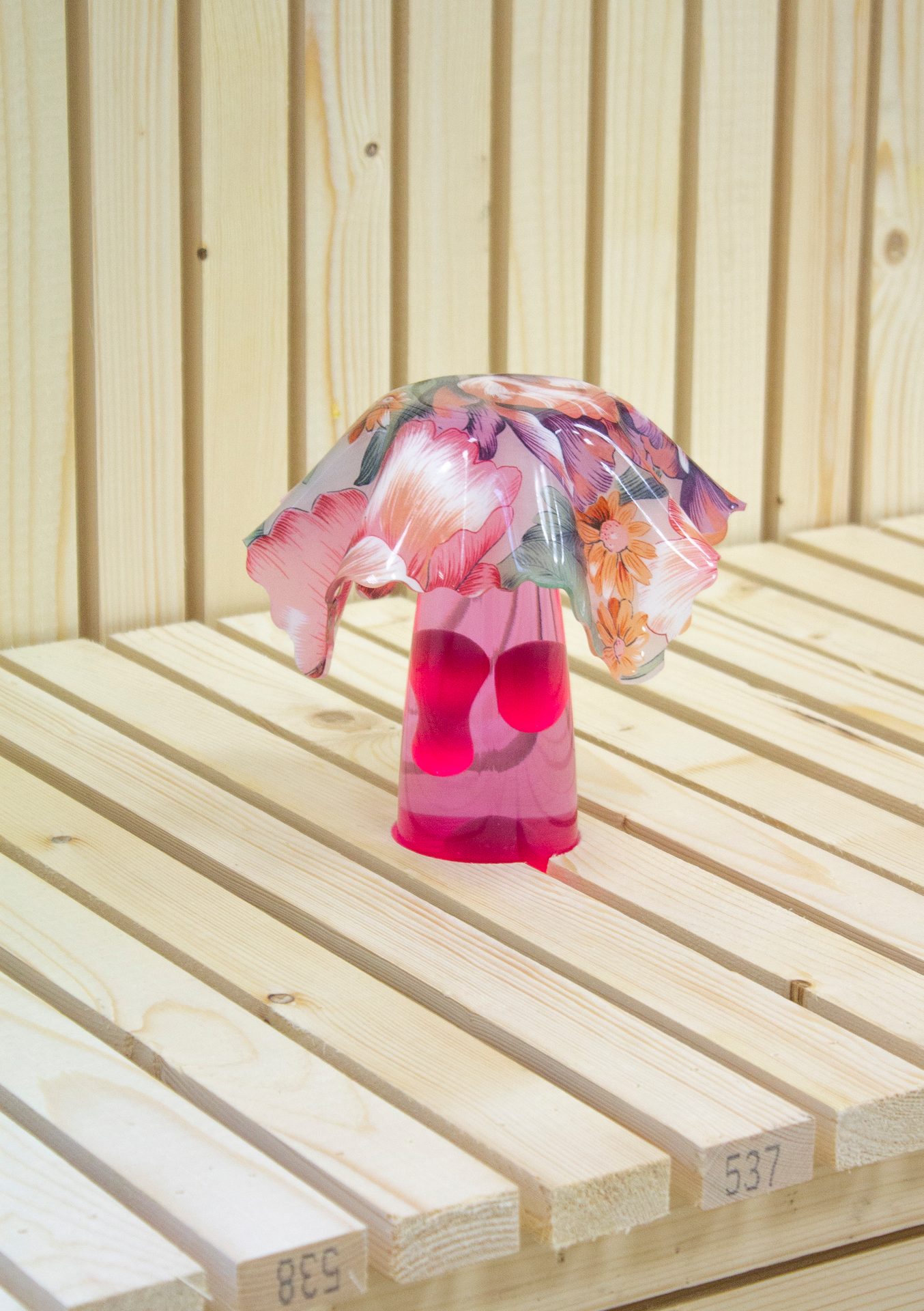 Umbrella, Wood, Rectangle, Purple, Pink, Magenta