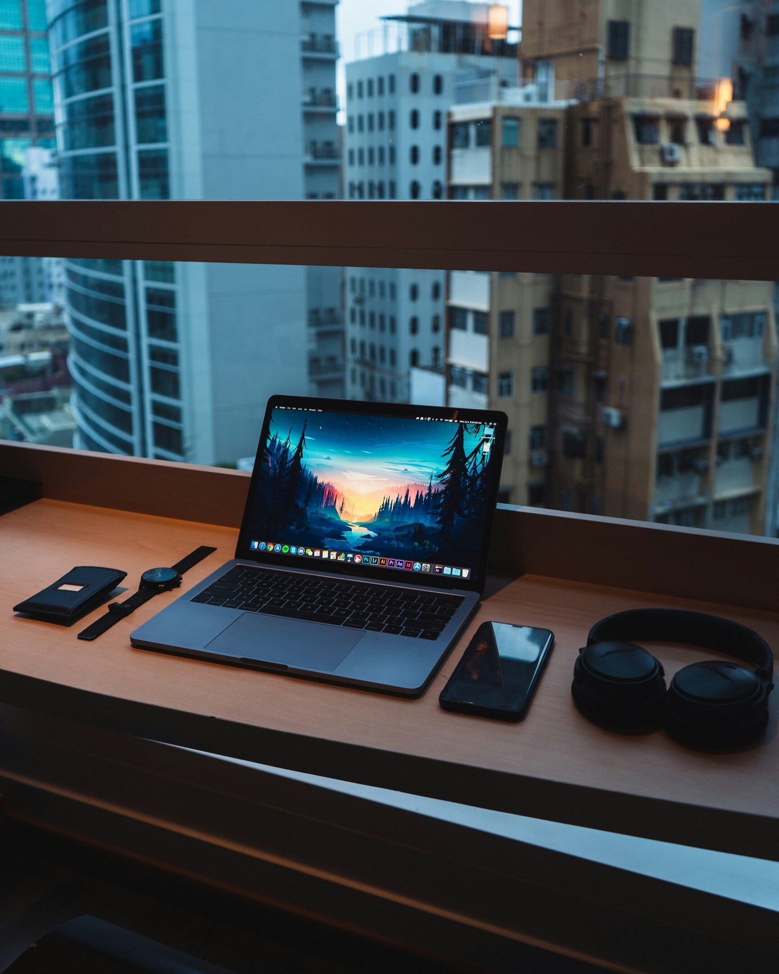Personal computer, Laptop, Building, Netbook, Window, Table, Plant, Peripheral