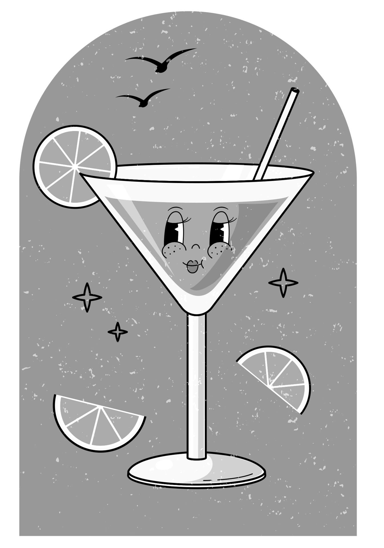 Martini glass, Stemware, Drinkware, Tableware, Bird, Fluid