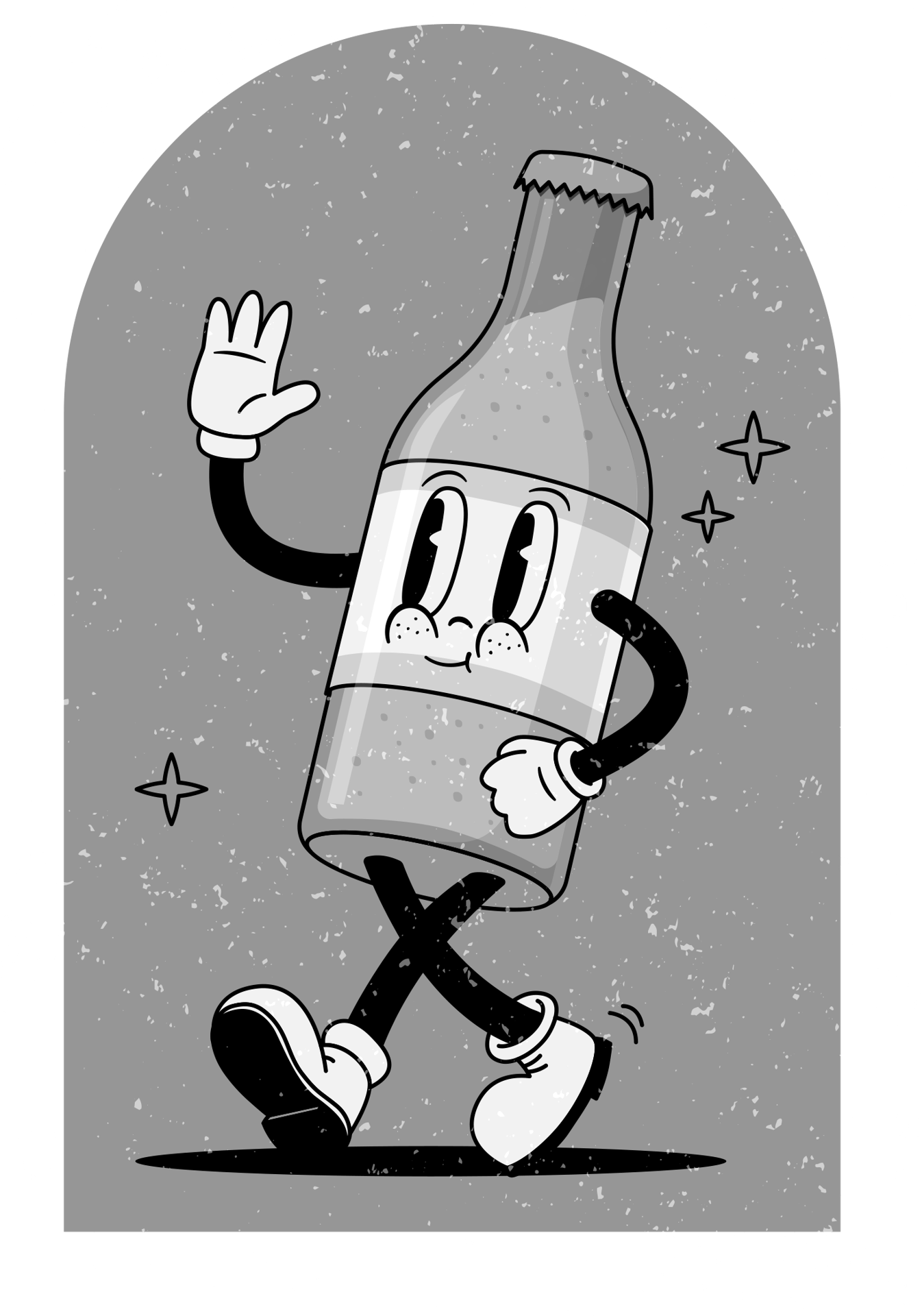Bottle, Sleeve, Gesture, Font, Art
