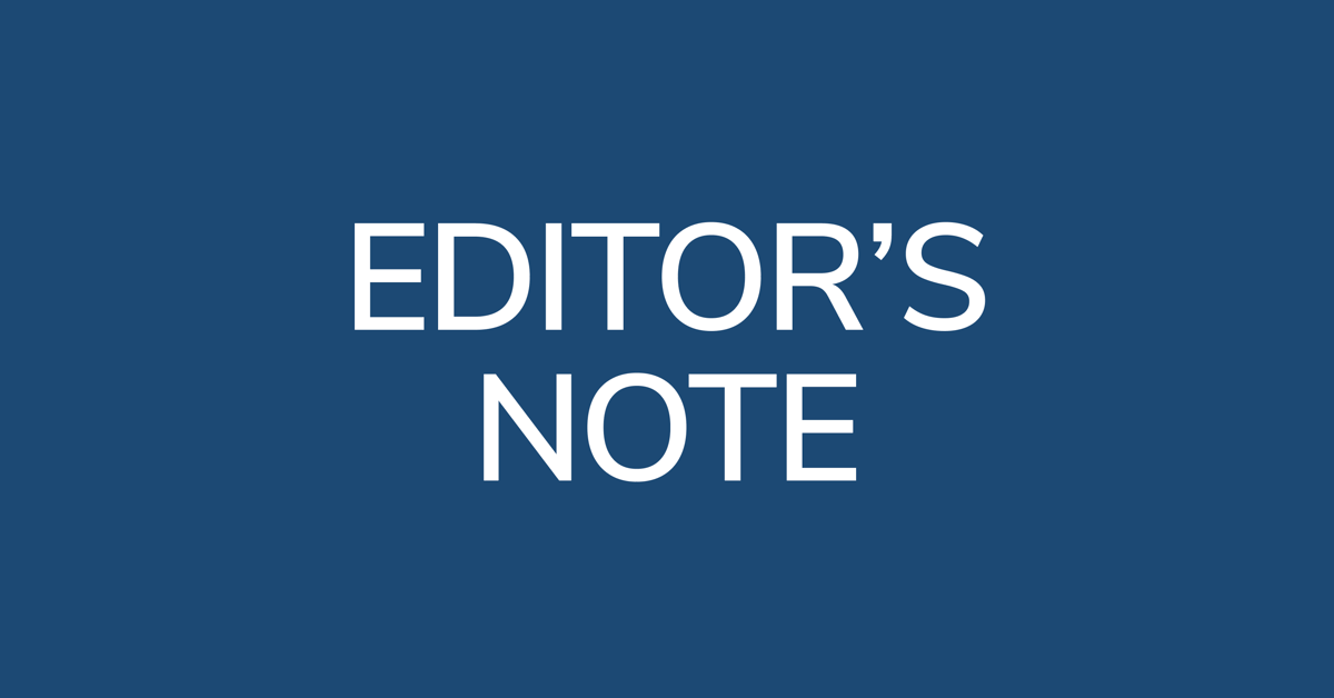 Ed Note
