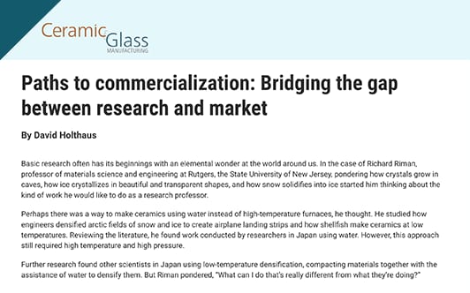 Richard Riman CGM-Paths to Commercialization