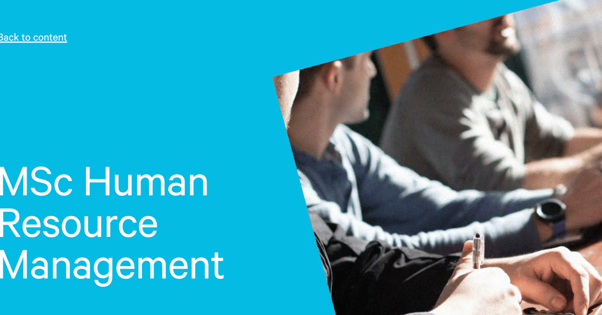 MSc Human Resource Management