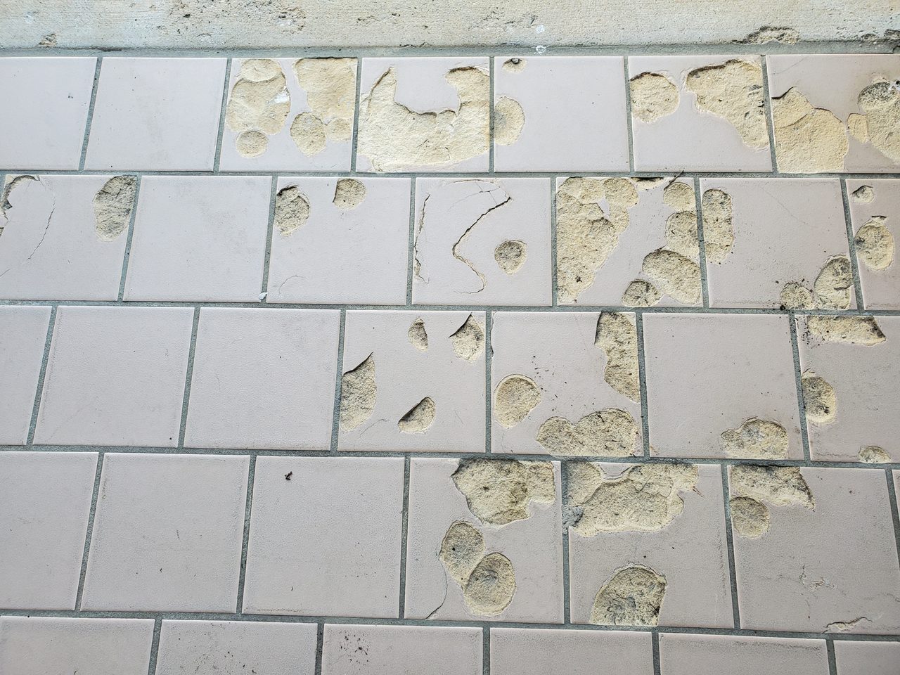 Road surface, Tile flooring, Material property, Rectangle, Beige, Grey, Floor, Brick