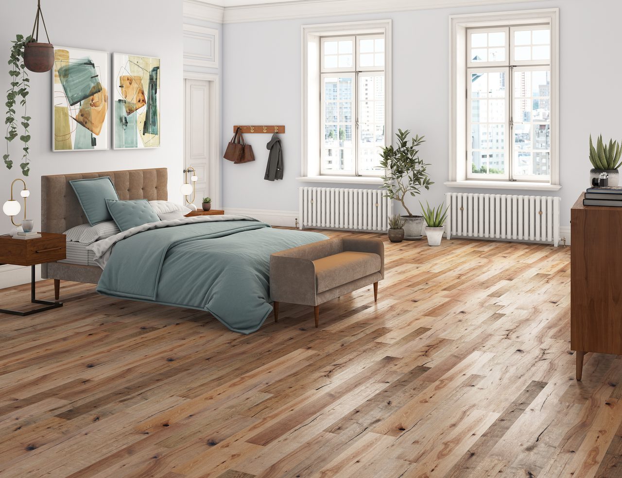 Interior design, Bed frame, Furniture, Property, Building, Window, Comfort, Plant, Houseplant, Wood