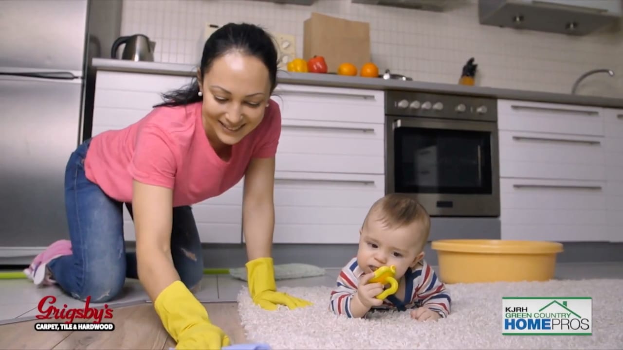 Kitchen appliance, Smile, Cabinetry, Yellow, Flooring, Floor, Fun
