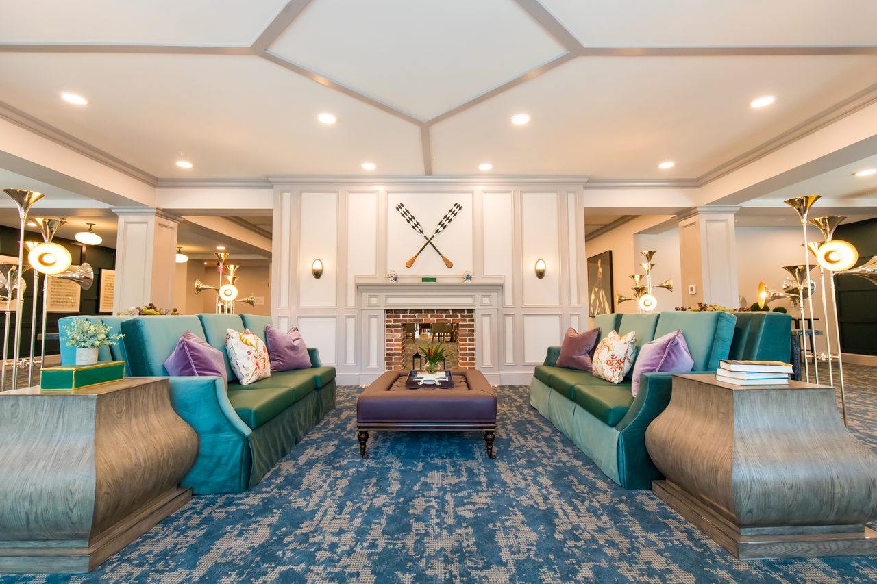 Living room, Furniture, Building, Decoration, Property, Table, Couch, Comfort, Azure, House