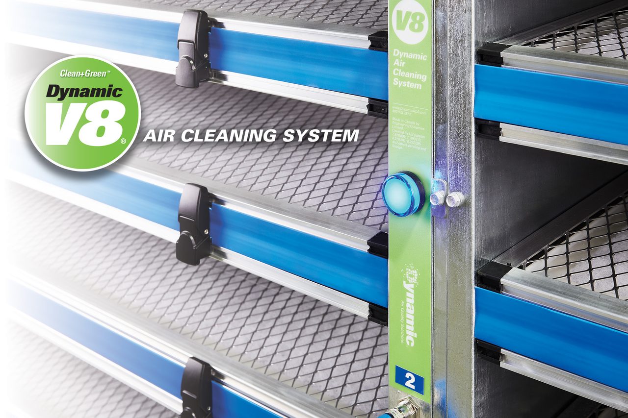Air cleaning system, Filters, Light, Clamps, Trays, Metal