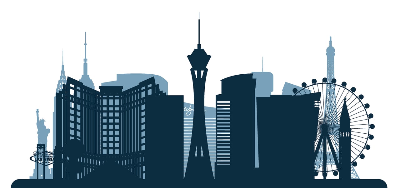 Las Vegas buildings, Las Vegas skyline, iStock / Getty Images Plus, Greens87