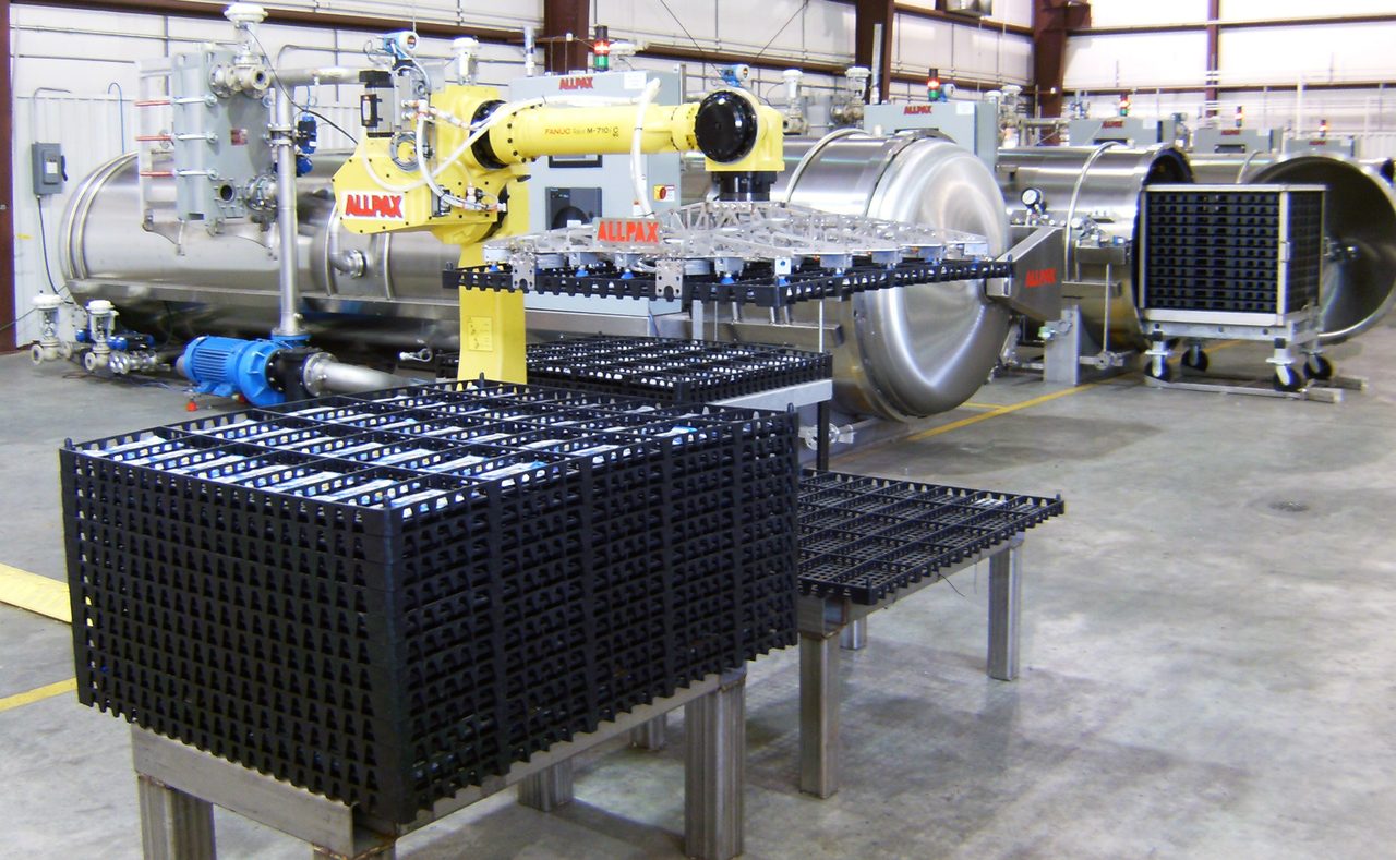 Allpax robotic tray handling system