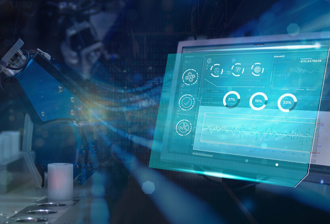 This is a software program that provides the link between the CMM, machine measurement and external systems for greater insight and control over the production process.