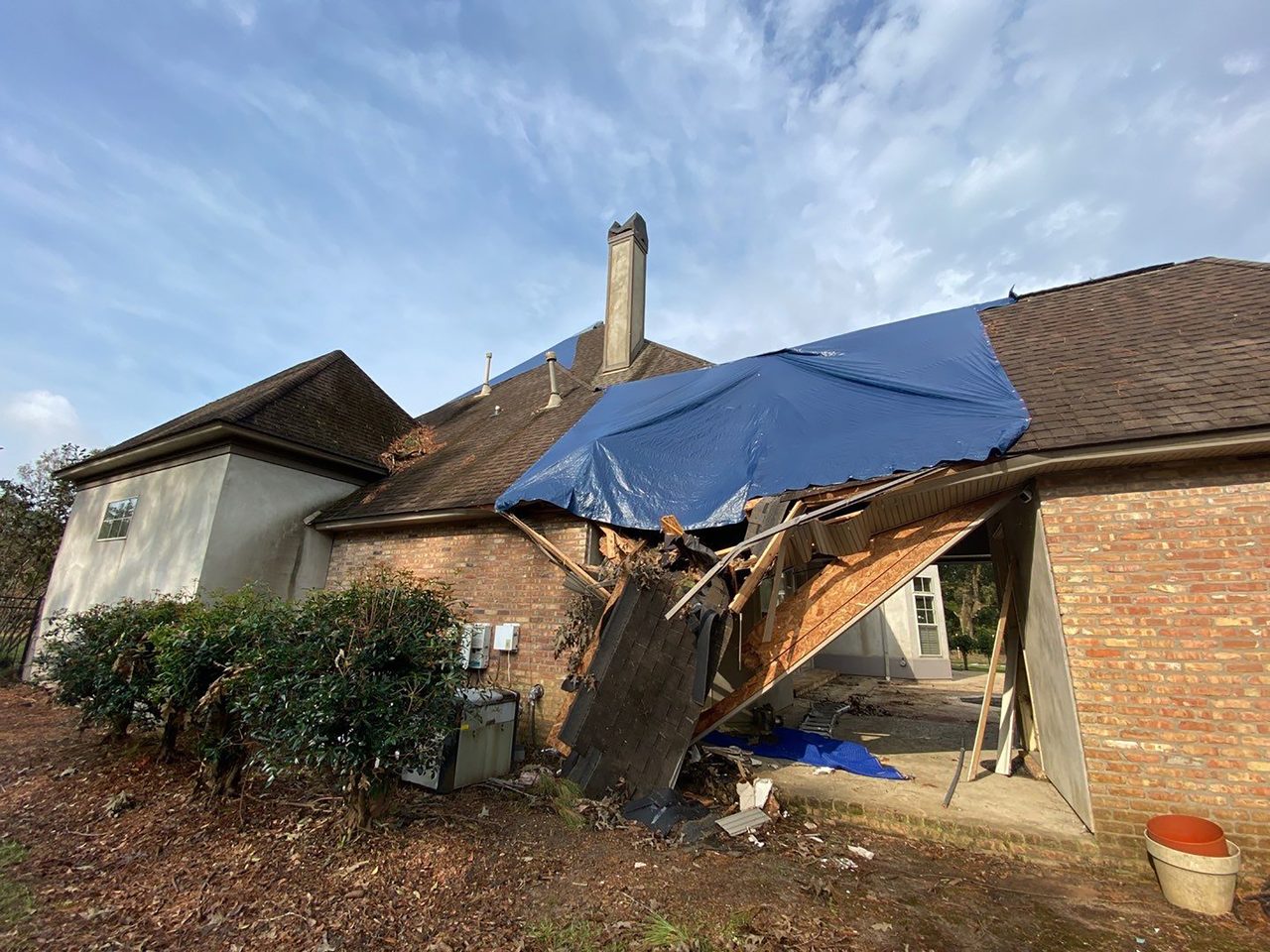 Home Damaged By Ida
