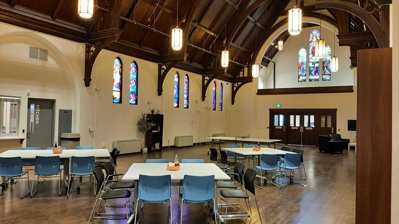 Interior of St. Mark's that has been renovated and repurposed