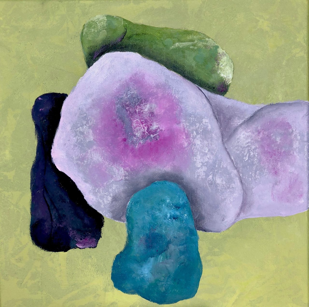 Art paint, Purple, Organism, Petal, Violet, Painting