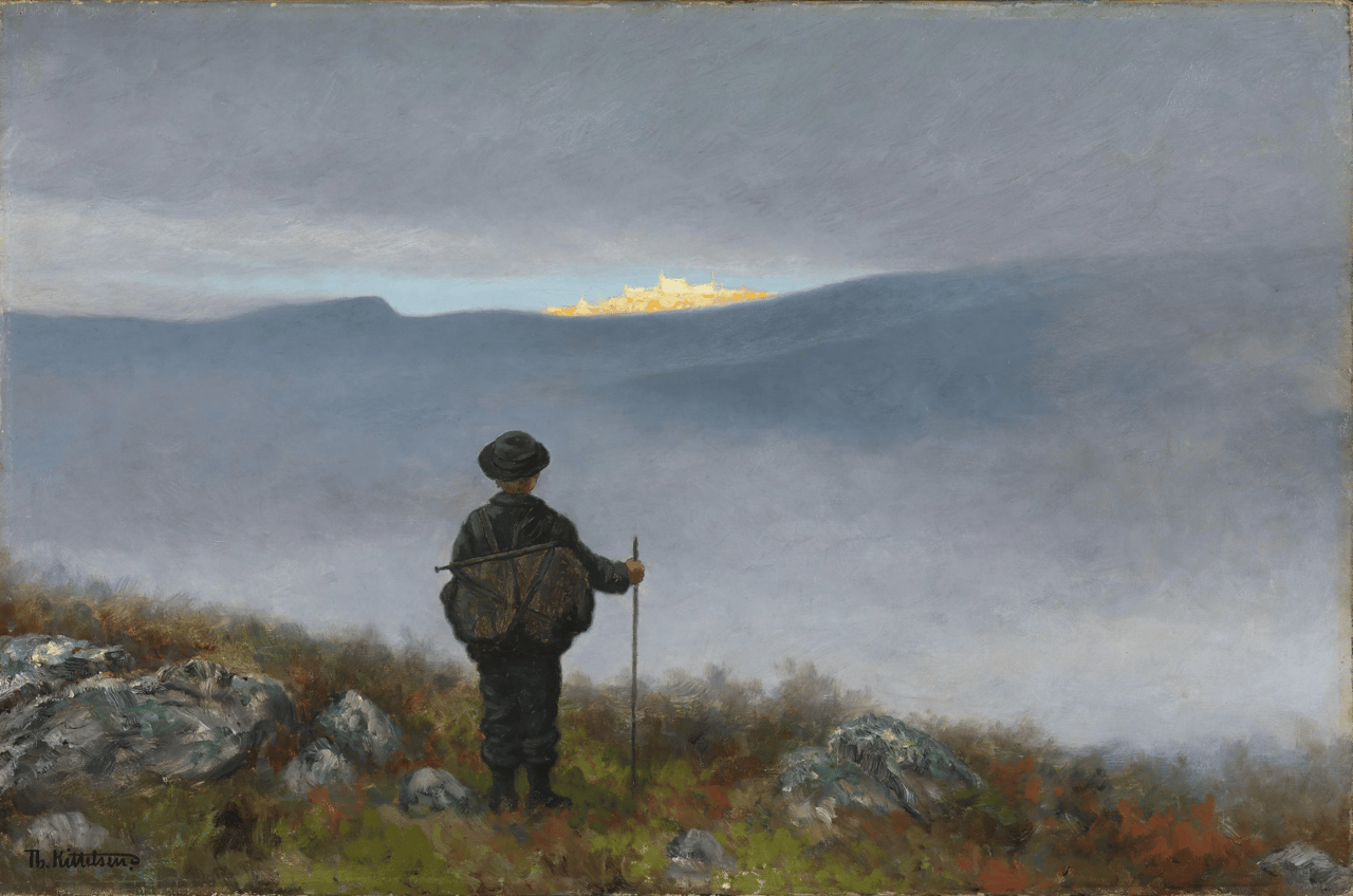 People in nature, Cloud, Sky, Plant, Mountain, Terrain, Grass