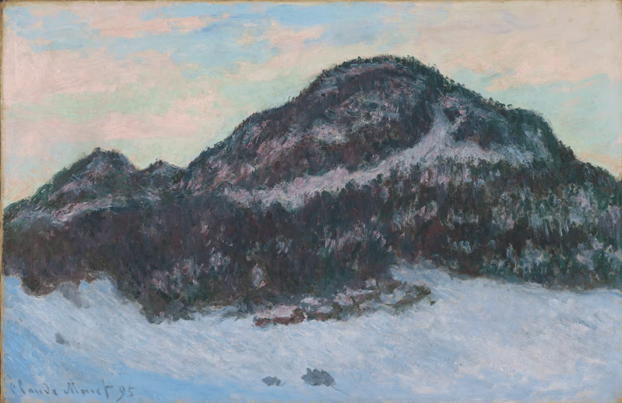 Cloud, Mountain, Plant, Sky, Slope, Art, Paint, Tree, Painting, Terrain
