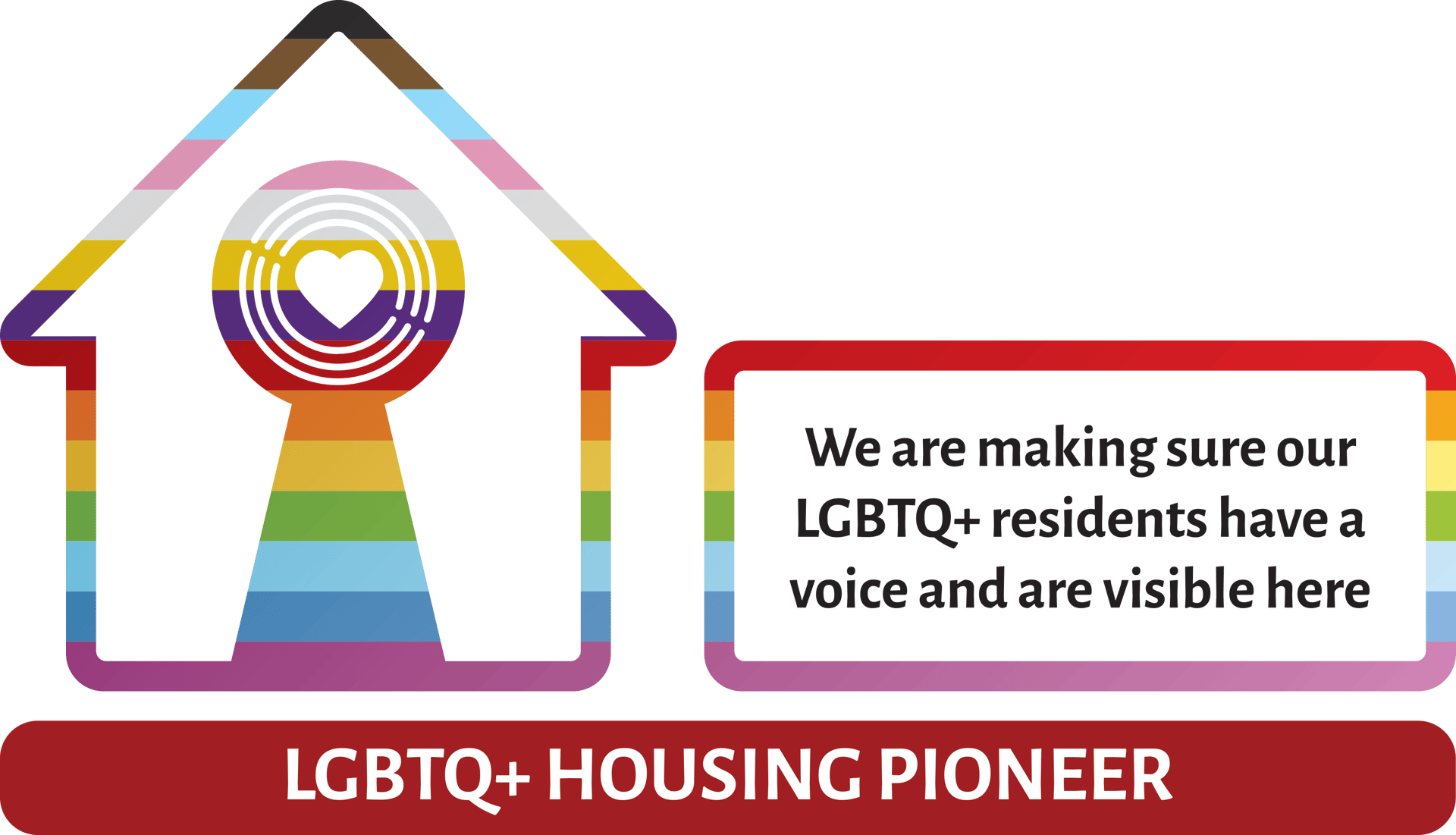 LGBTQ pledge logo