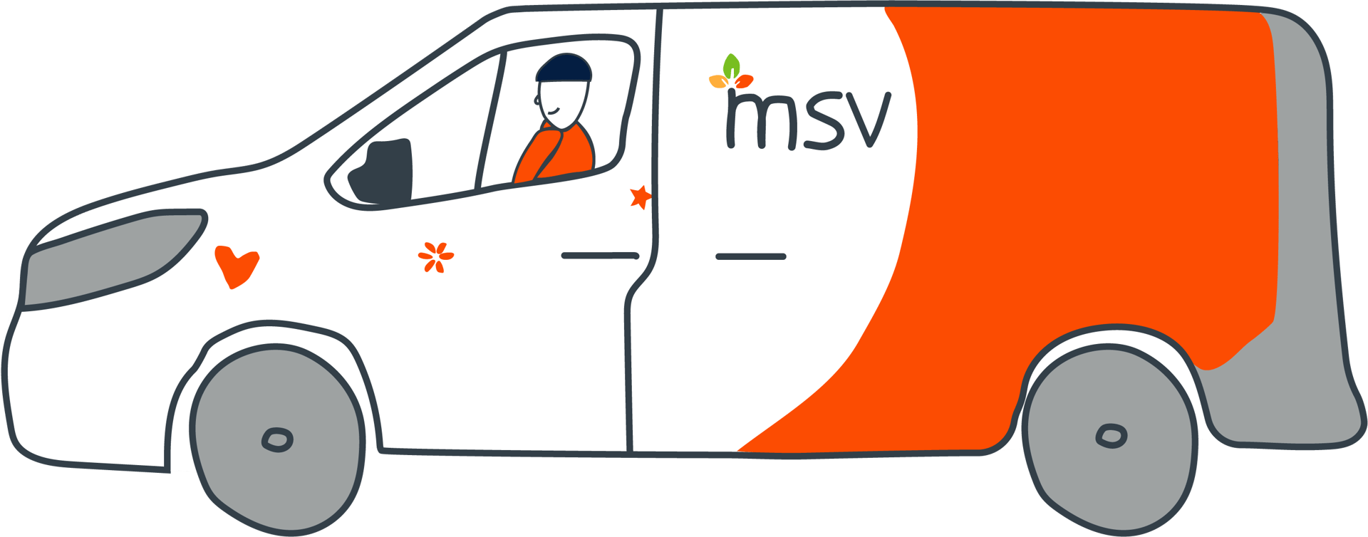 graphic of msv van