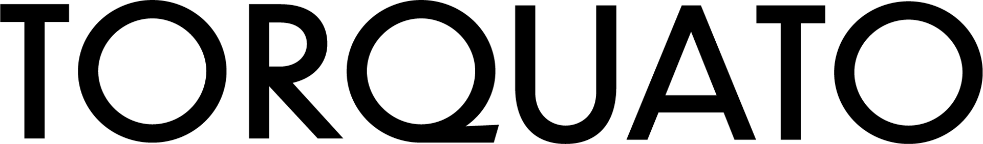 The word "TORQUATO" in black sans-serif lettering against a dark green background.