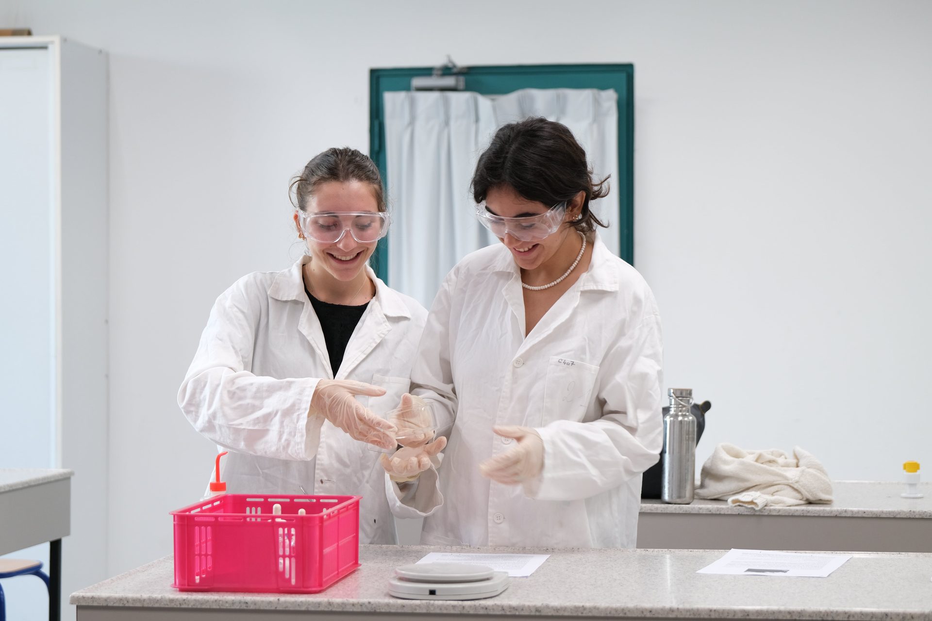 White coat, Laboratory equipment, Research institute, Scientist, Chemistry, Uniform, Chemist, Researcher