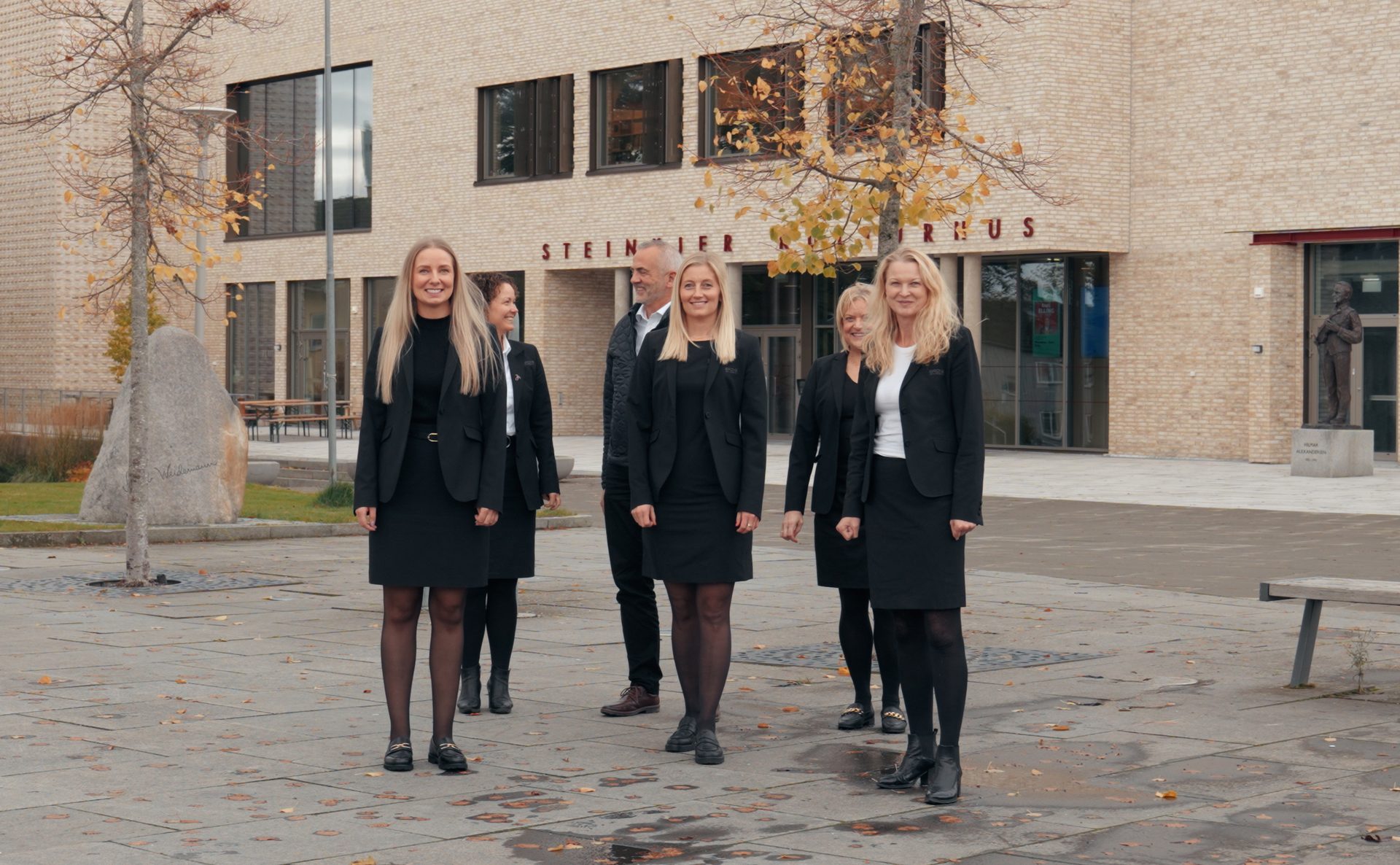 Footwear, Smile, Window, Standing, Gesture, Tree