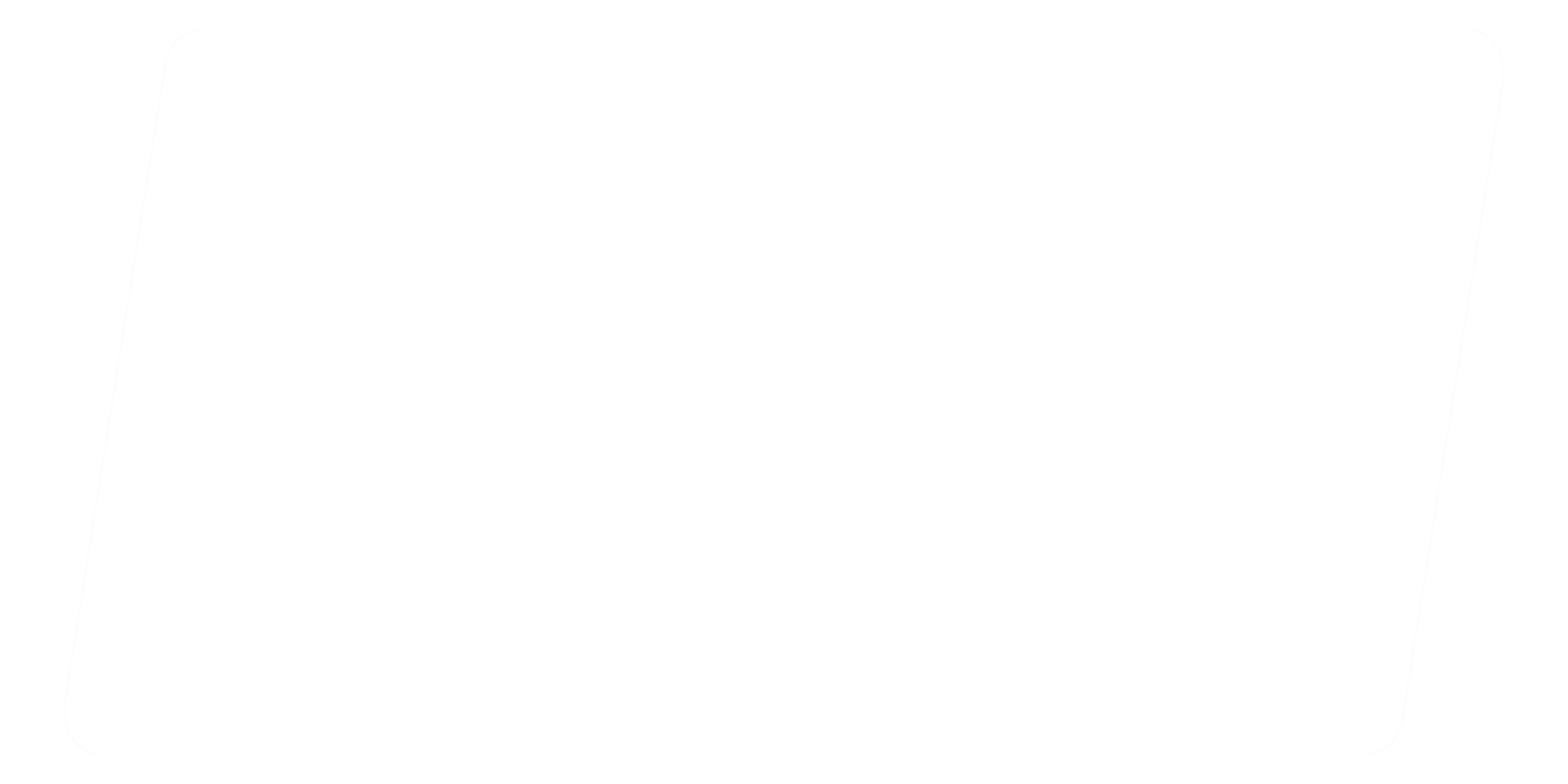 Dark green parallelogram with rounded corners.