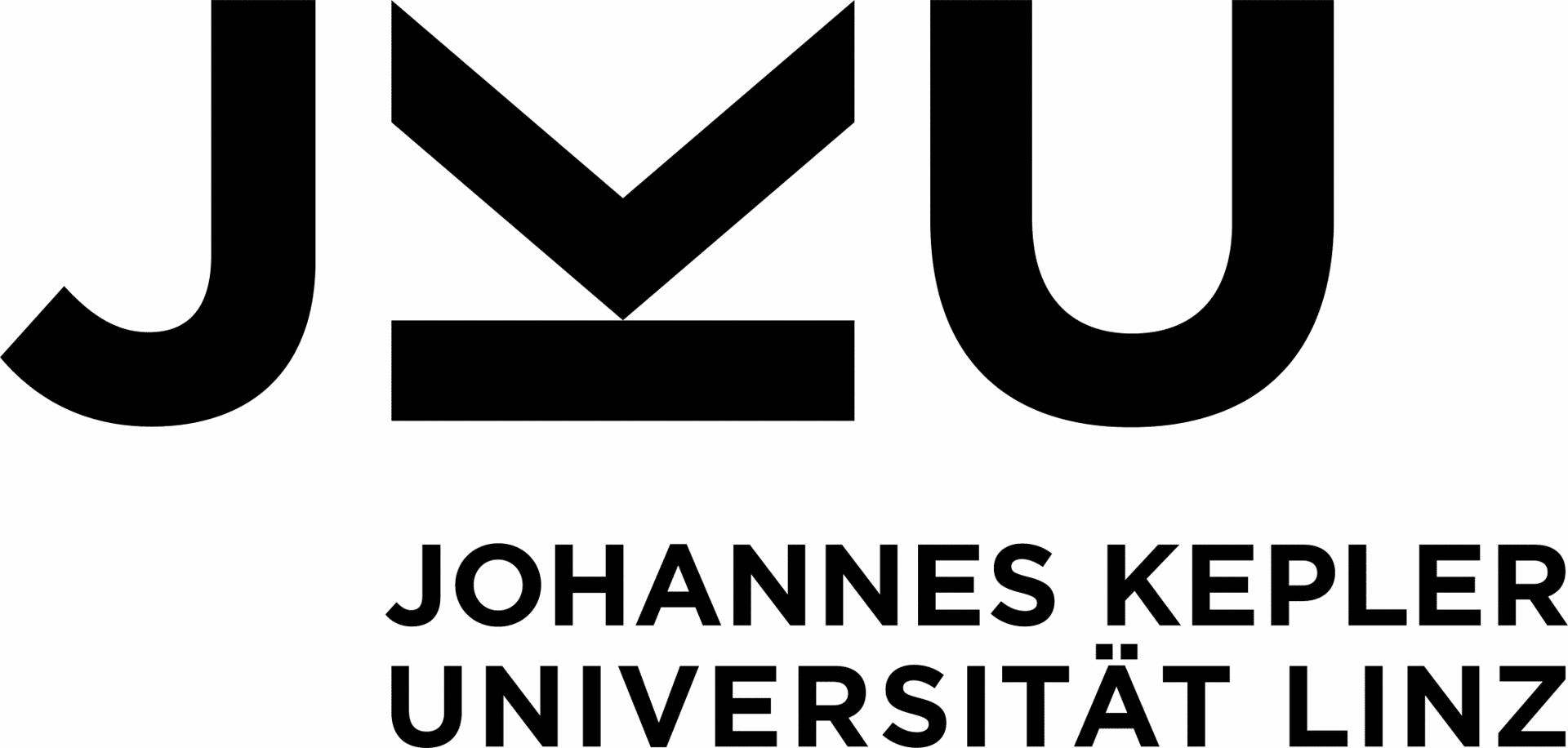 Logo for Johannes Kepler University Linz, with stylized JMU initials above the full name.