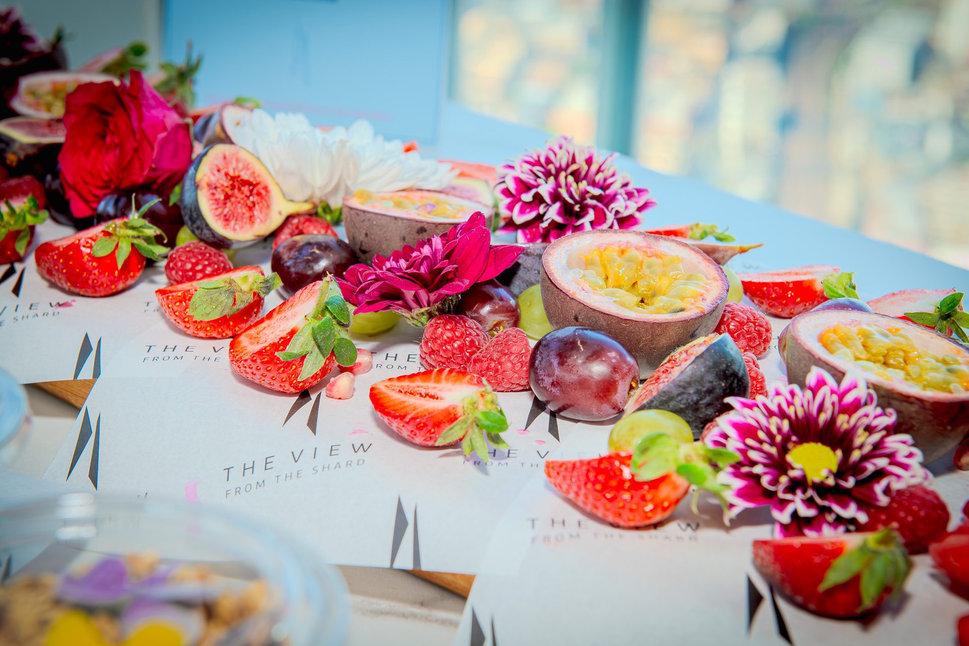 Food, Flower, Tableware, Dishware, Plate, Orange, Textile, Tablecloth, Table, Cuisine