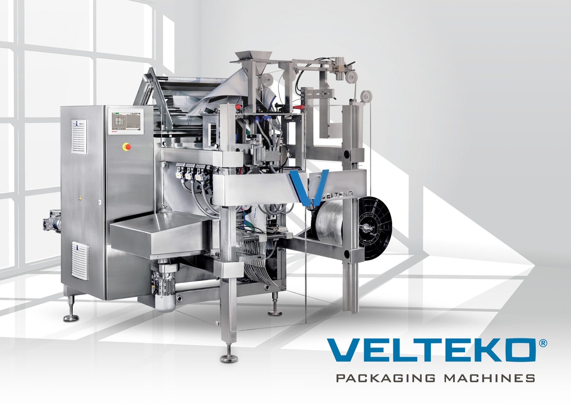 Packaging machine, Equipment, Interior, Industrial, Stainless steel