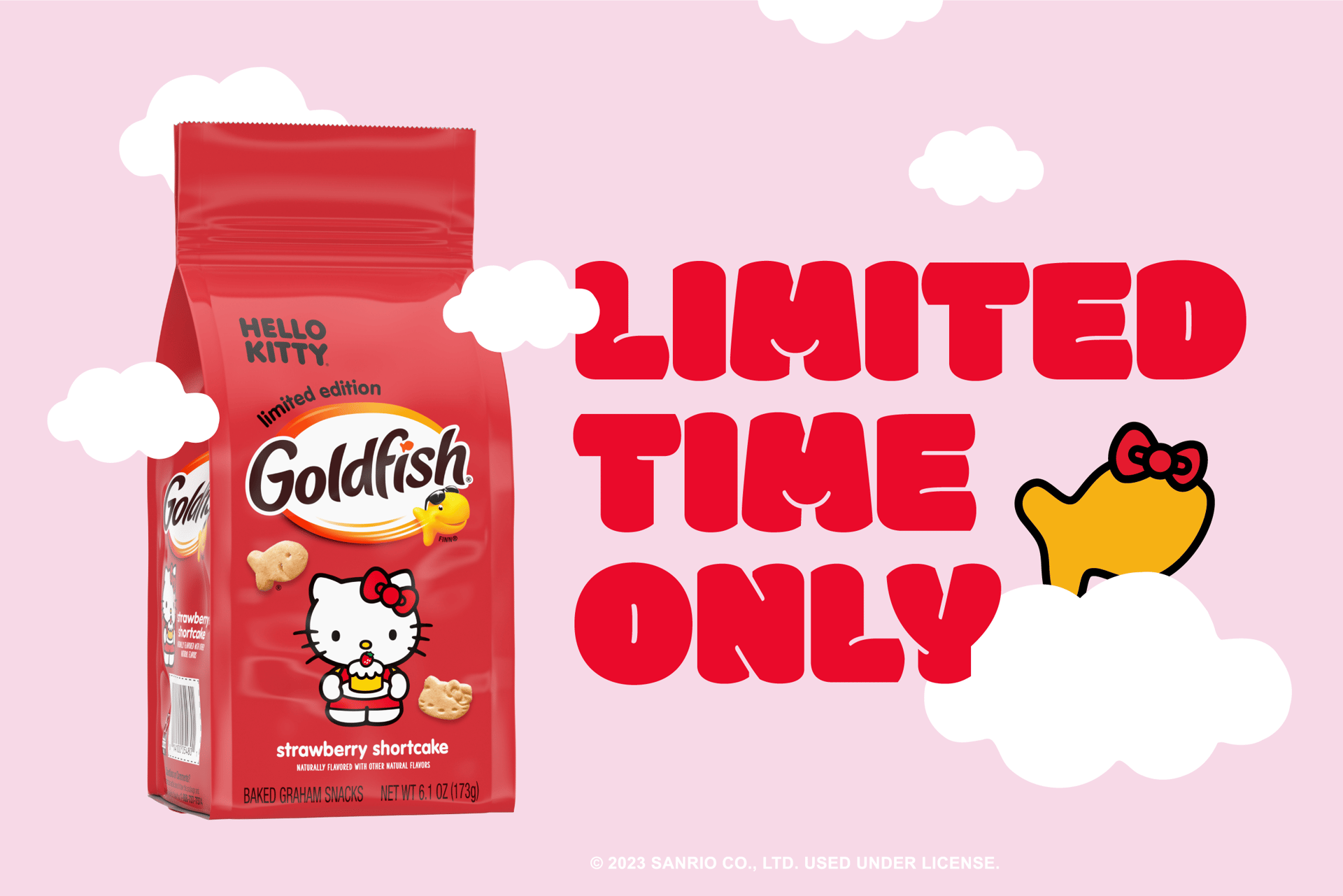 Product, Red, Pink, Font, Hello Kitty, Snack crackers