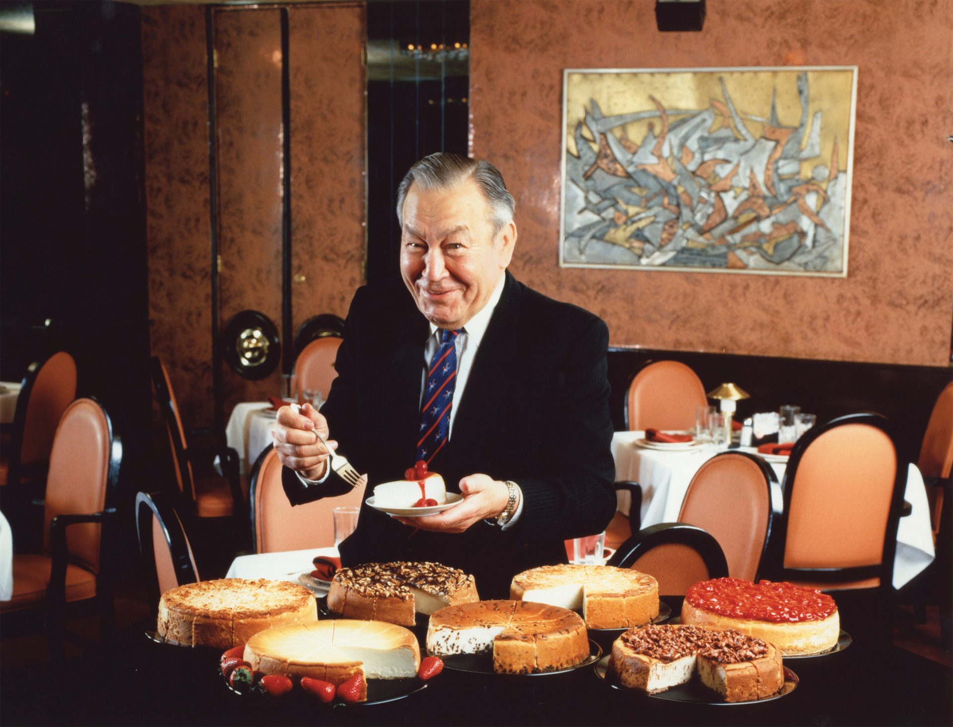 Food, Tableware, Furniture, Smile, Table, Plate, Cake, Chair, Tie, Membranophone