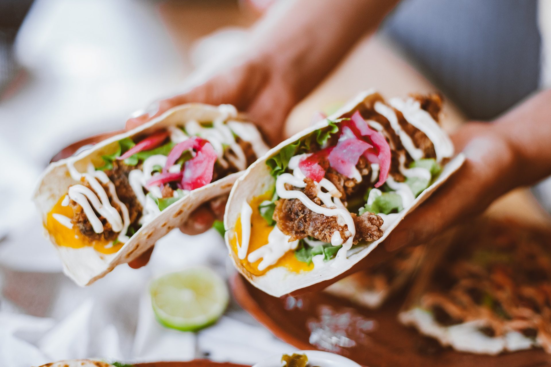 Korean taco, Food, Recipe, Ingredient, Hands