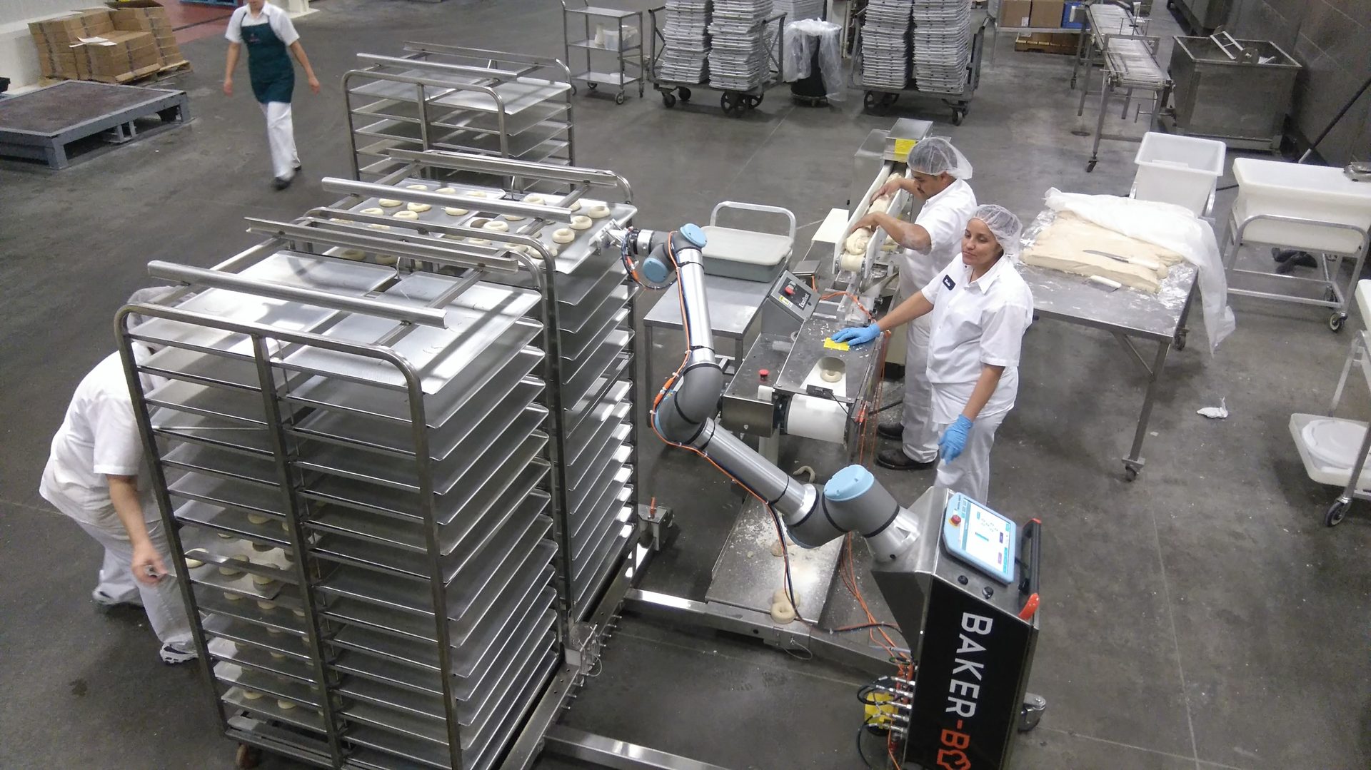 Equipment line, Bakery, Factory, Workers