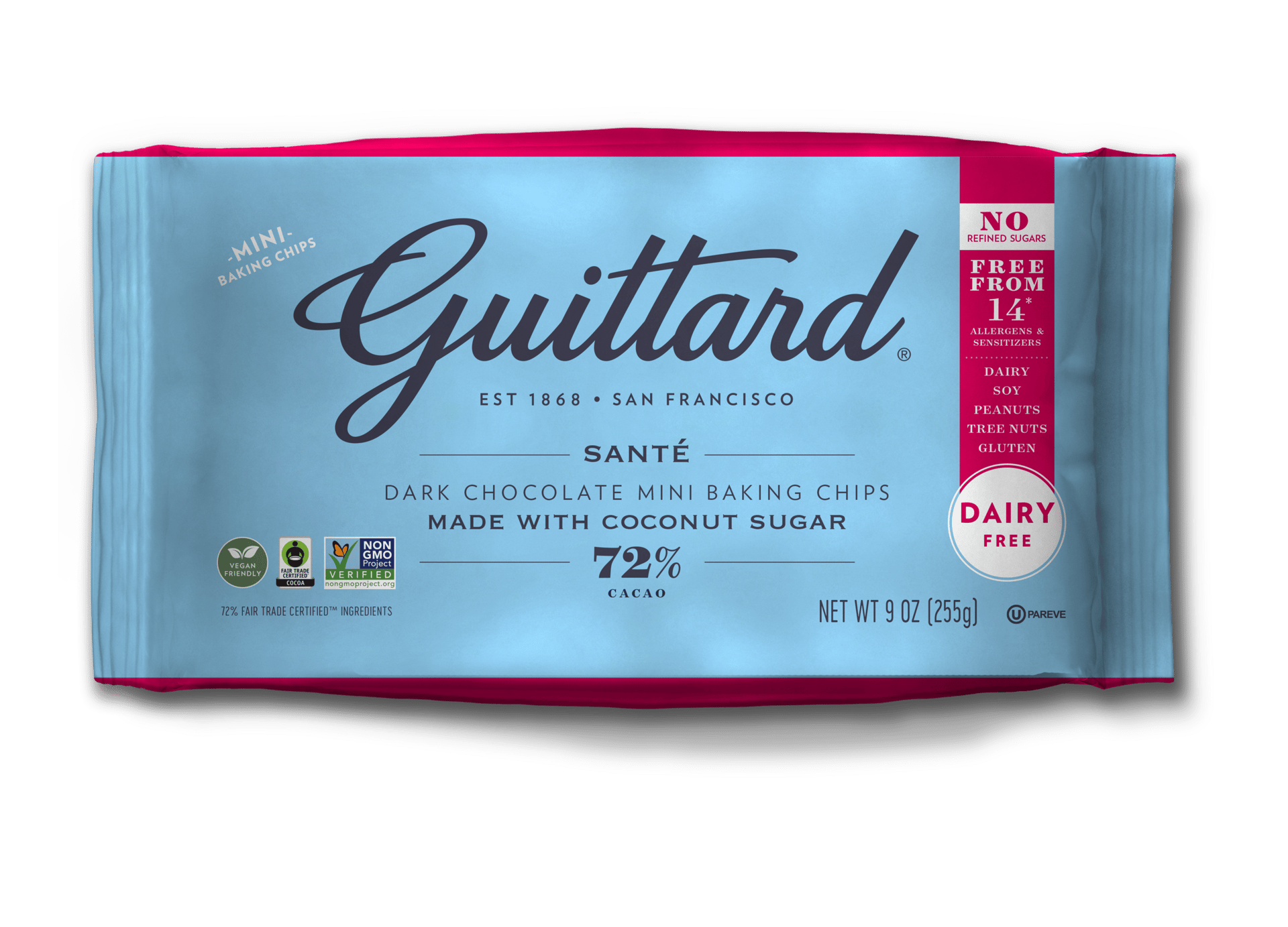 Pouch of Guittard Chocolate sante chips